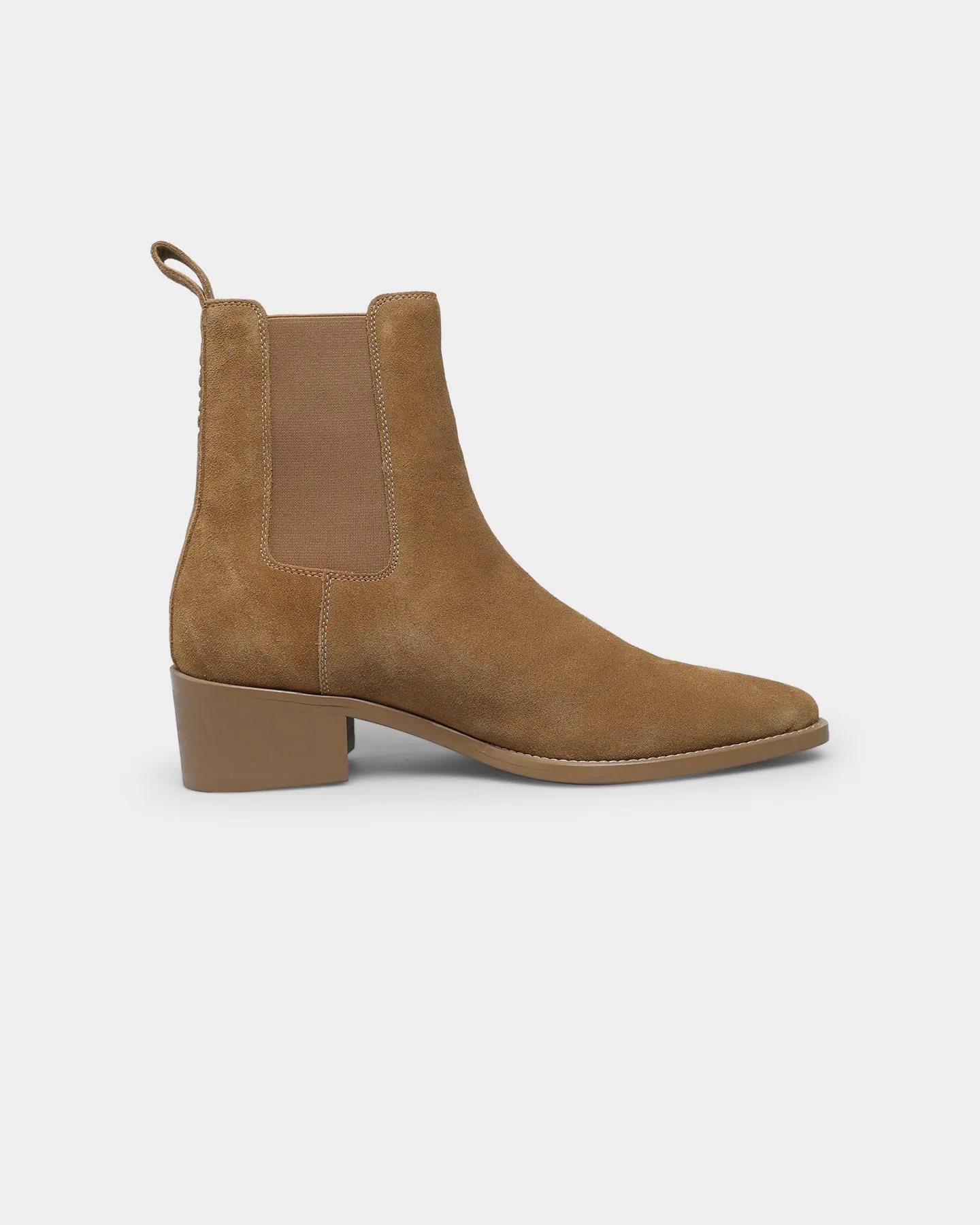 Saint Morta Nomad Pointy Toe Chelsea Boot Camel heel cup