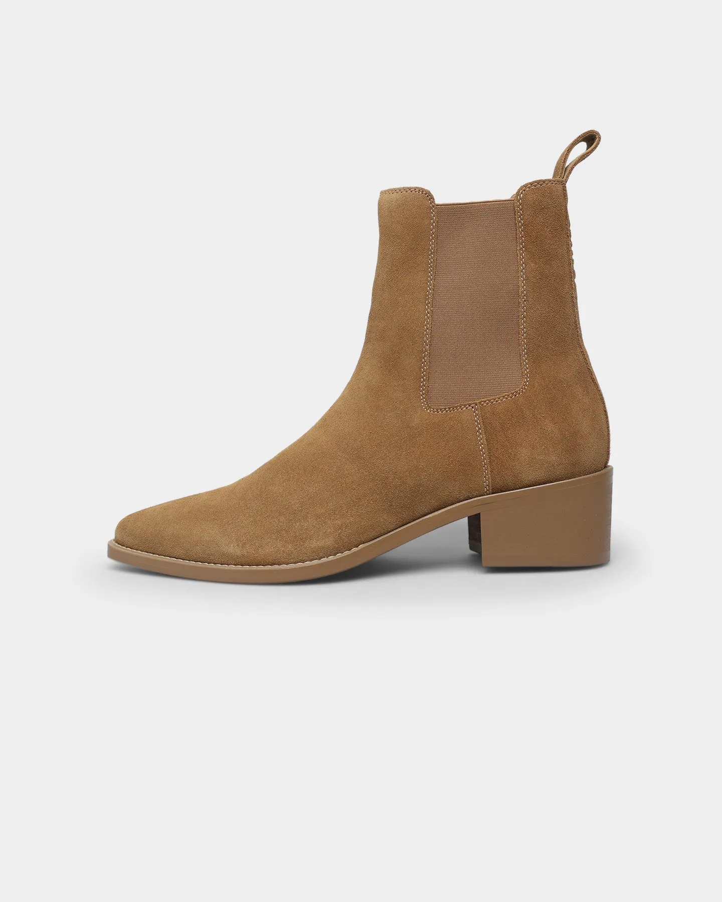 Saint Morta Nomad Pointy Toe Chelsea Boot Camel Comfort Strap Mesh Cool