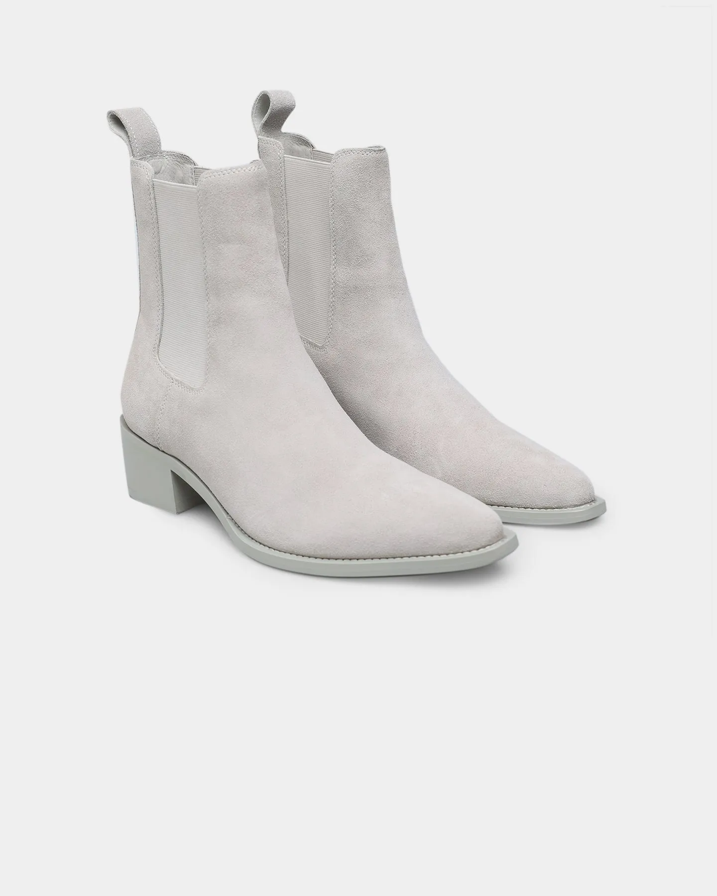 Old School Light Core Saint Morta Nomad Pointy Toe Chelsea Boot Light Grey