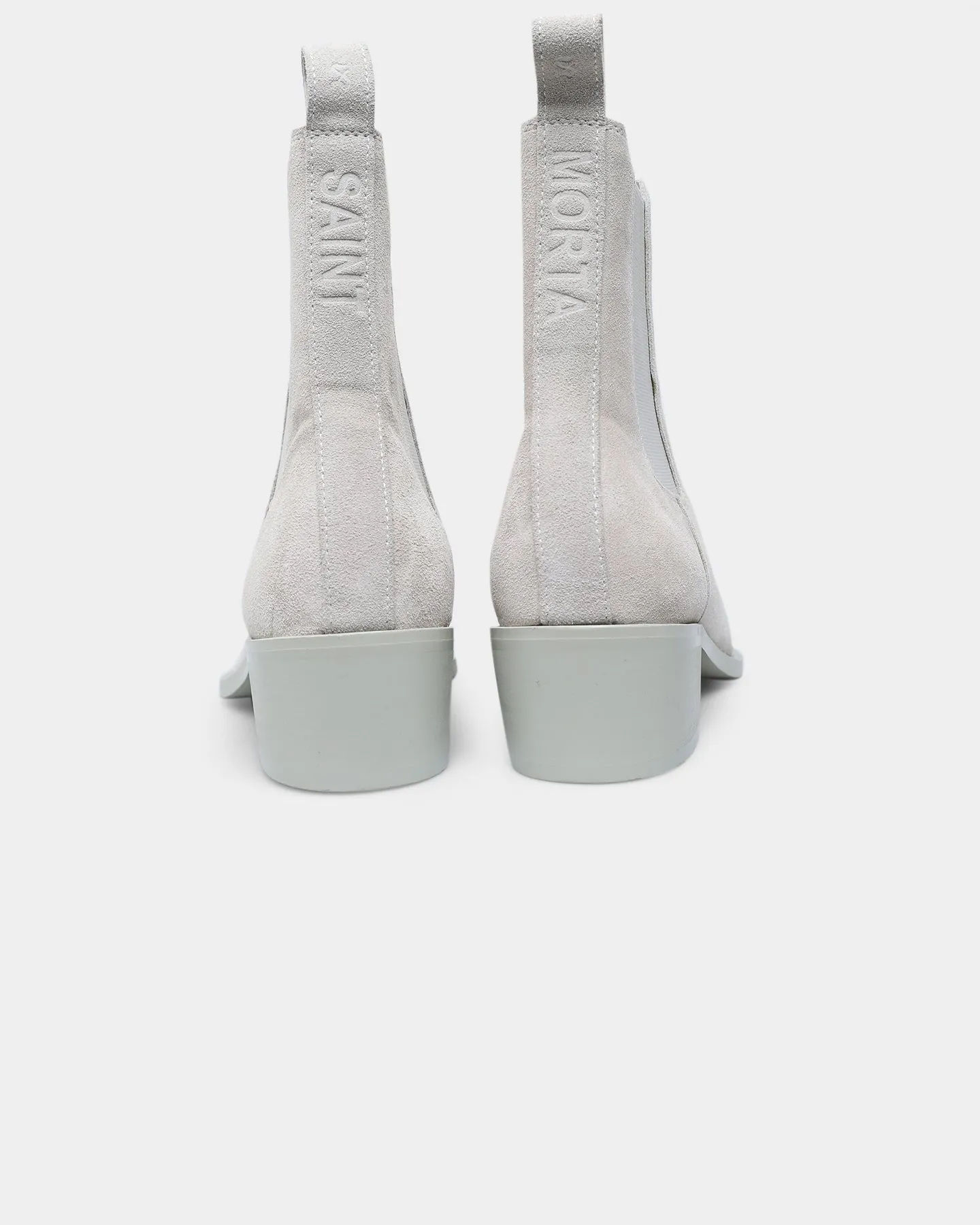 Saint Morta Nomad Pointy Toe Chelsea Boot Light Grey Celebrity Vibe