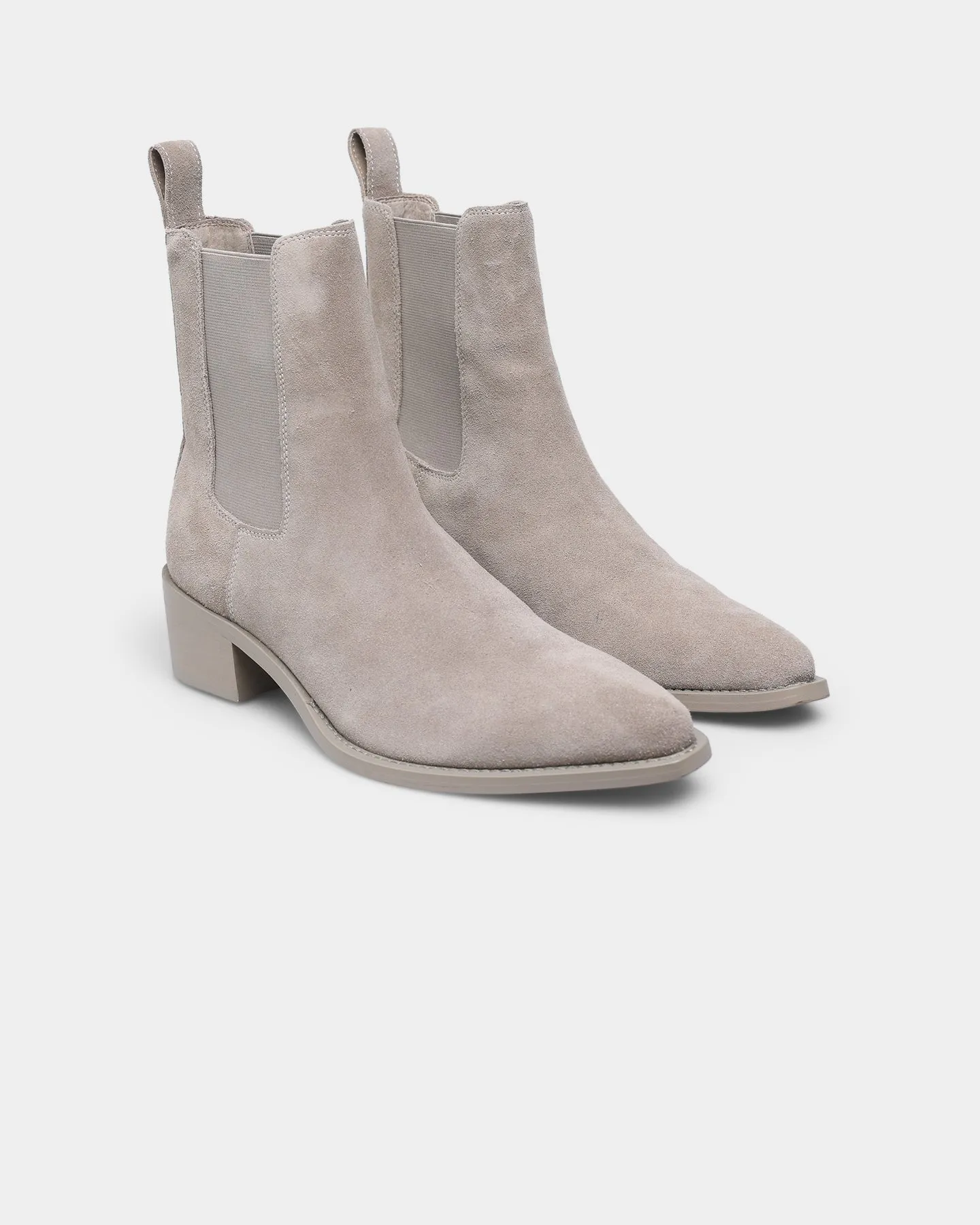 Saint Morta Nomad Pointy Toe Chelsea Boot Taupe Everywhere Fit