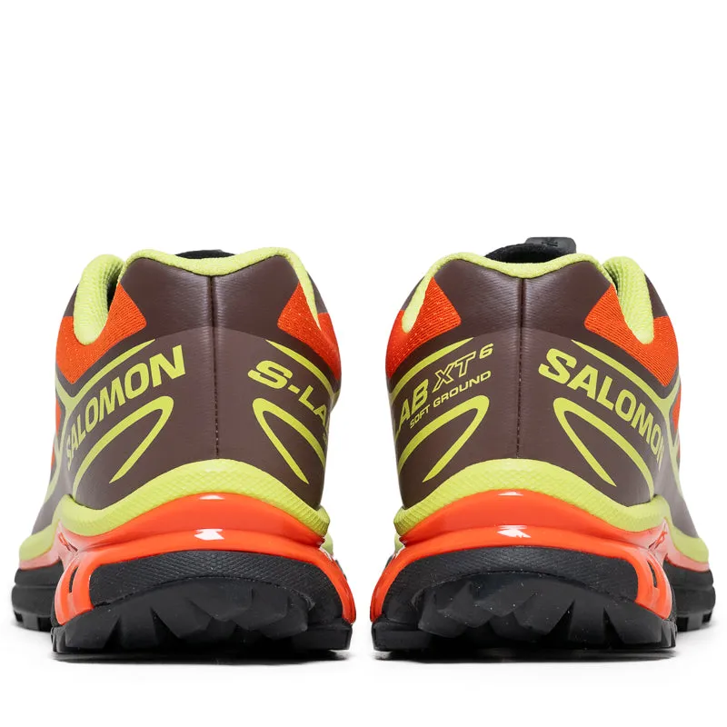 Sport Inspired Adaptive Lacing Technology Salomon XT-6 - Red Orange/Sharp Green