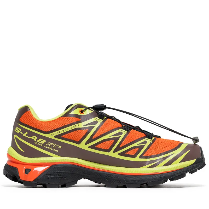 Salomon XT-6 - Red Orange/Sharp Green Supportive Traction Structured Form