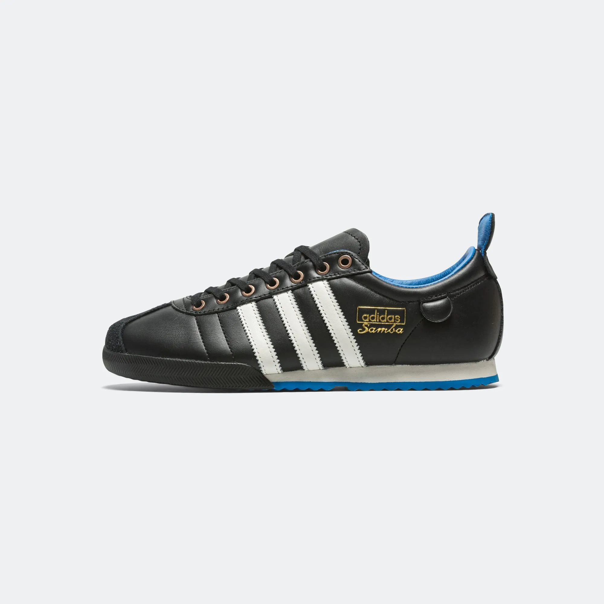 Samba '62 - Core Black/Cloud White-Bluebird Heel Counter Support Silent Walk
