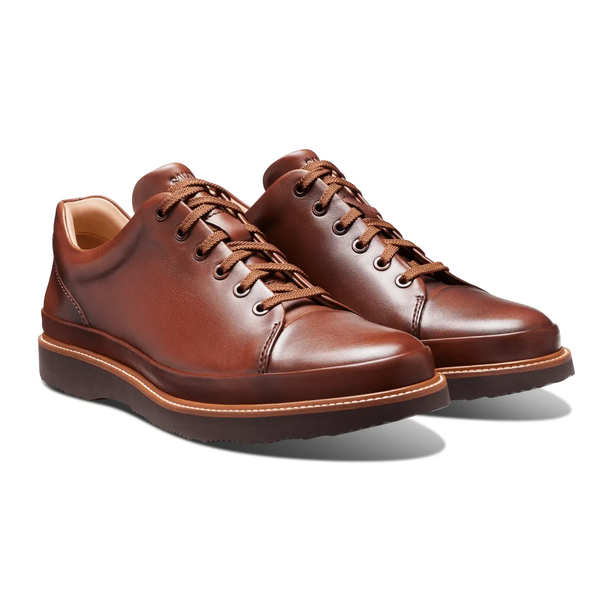 Motion Ease Comfortable Footbed Samuel Hubbard Men's Dress Fast Cognac Leather