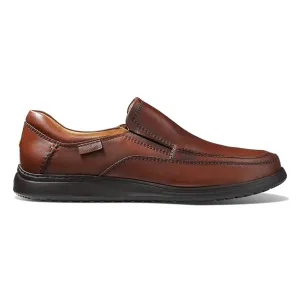 Samuel Hubbard Men's Featherlight Olema Loafer Antique Brown Leather Polished Finish Icon Look