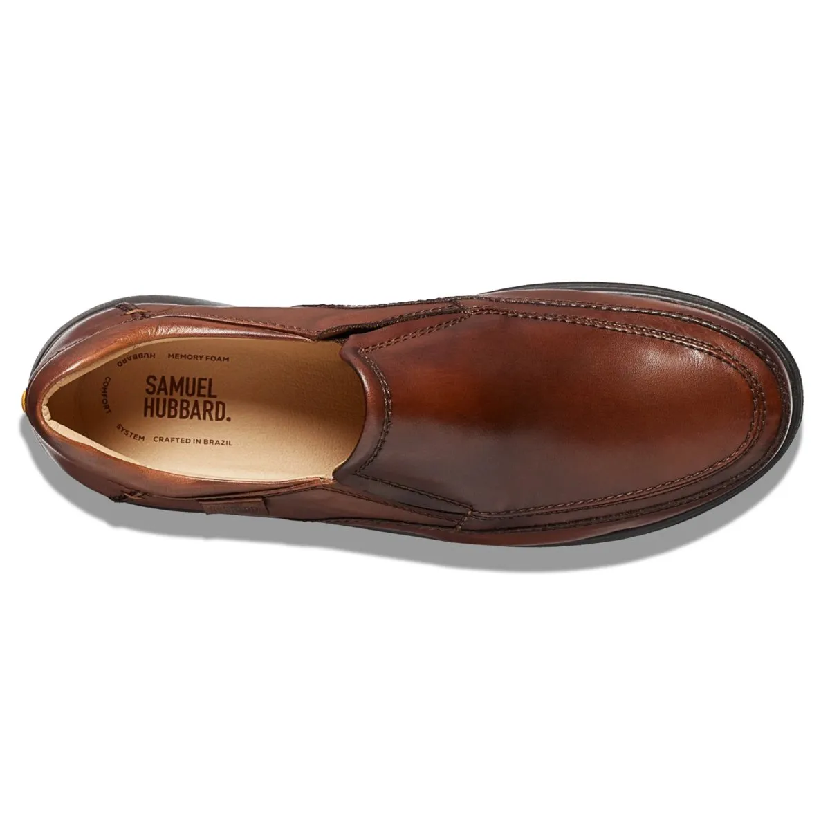slim fit Samuel Hubbard Men's Featherlight Olema Loafer Antique Brown Leather