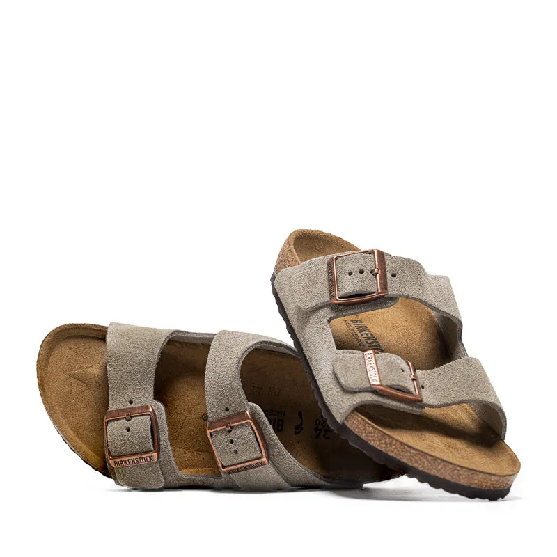 Multi Shade Birkenstock Arizona Suede (PS) - Taupe