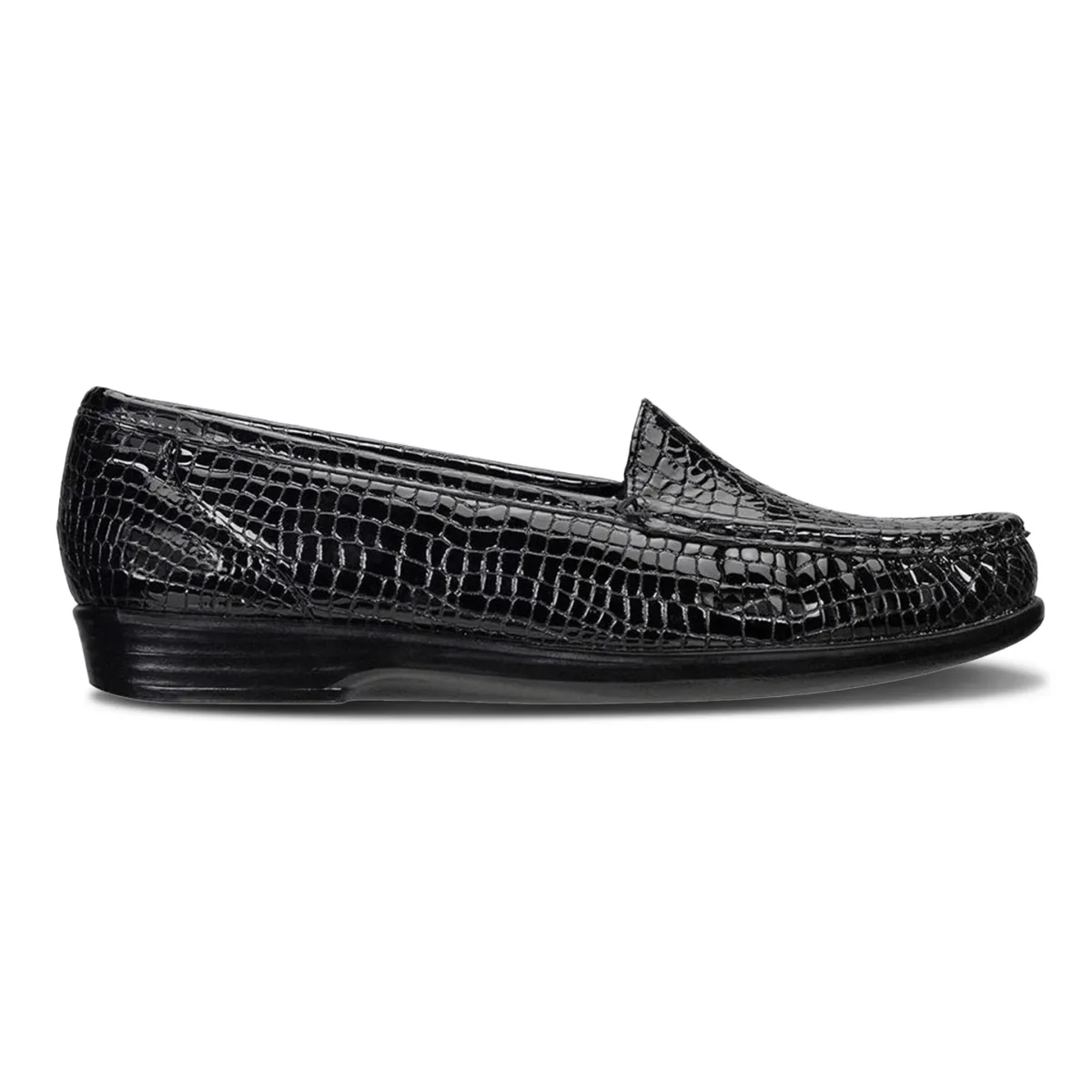 SAS Women's Simplify Black Croc Silent Walk