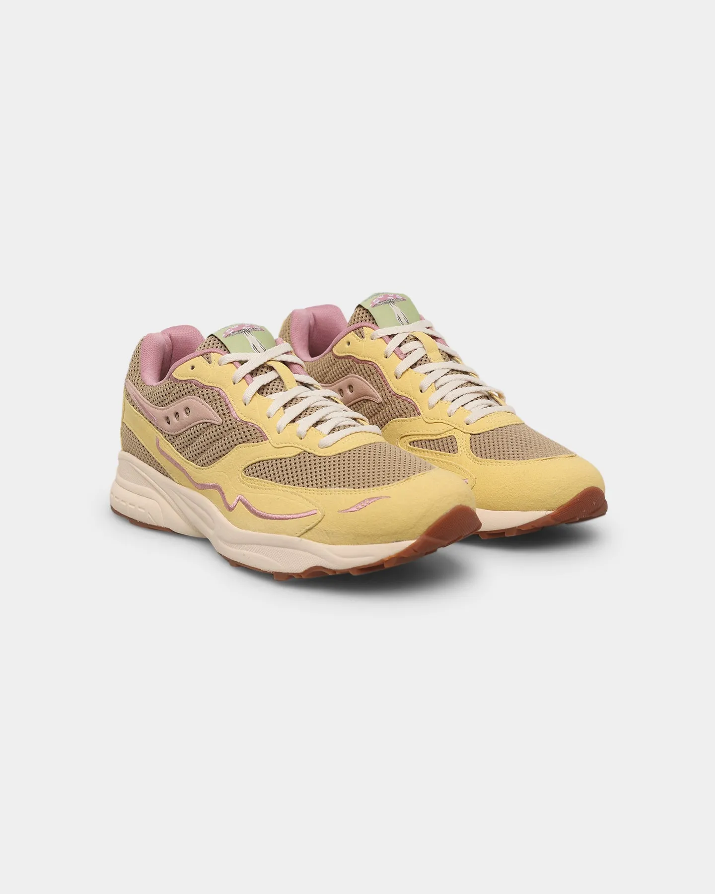 Athletic Saucony 3D Grid Hurricane Tan/Light Yellow