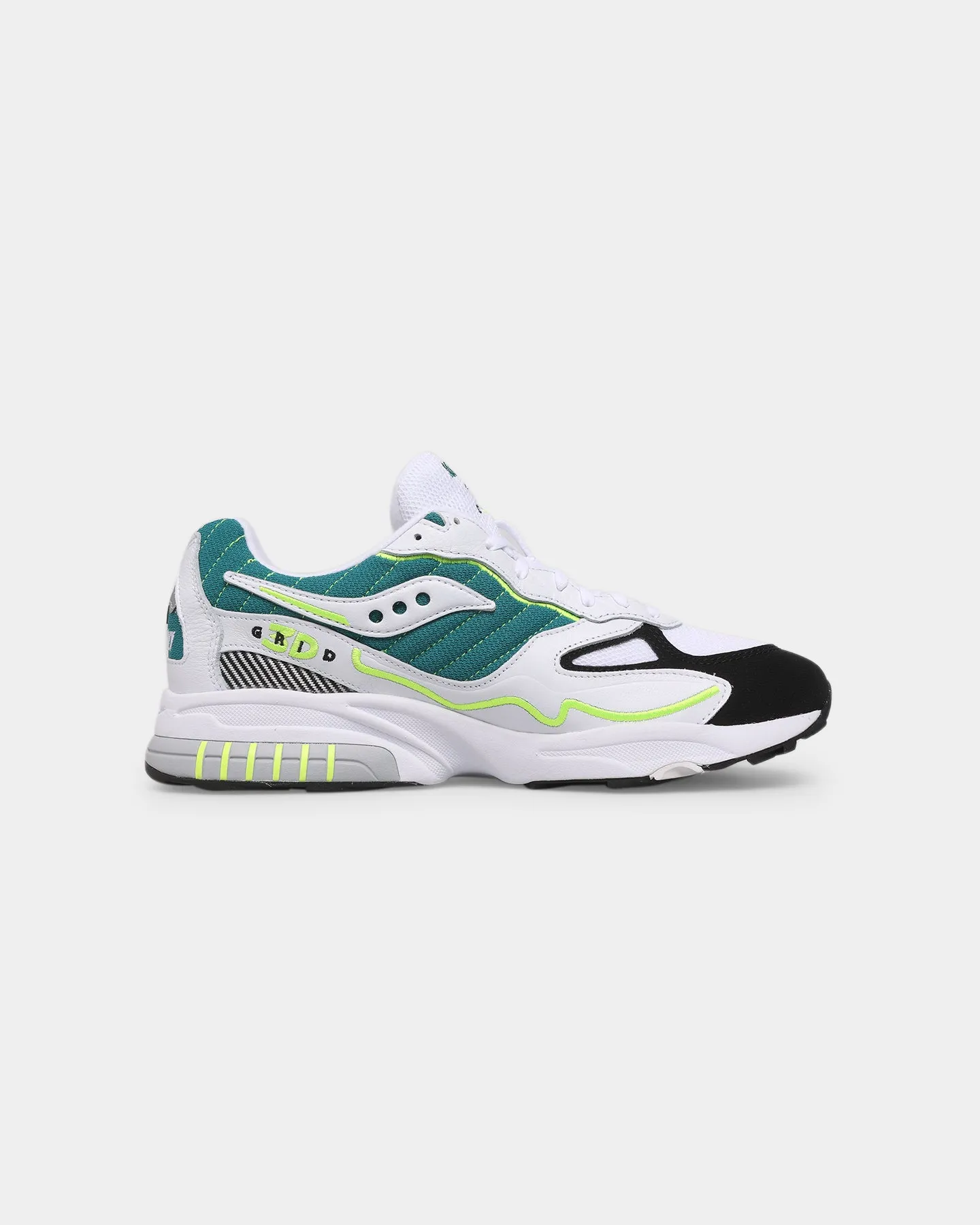 Gym Quick Saucony 3D Grid Hurricane White/Green