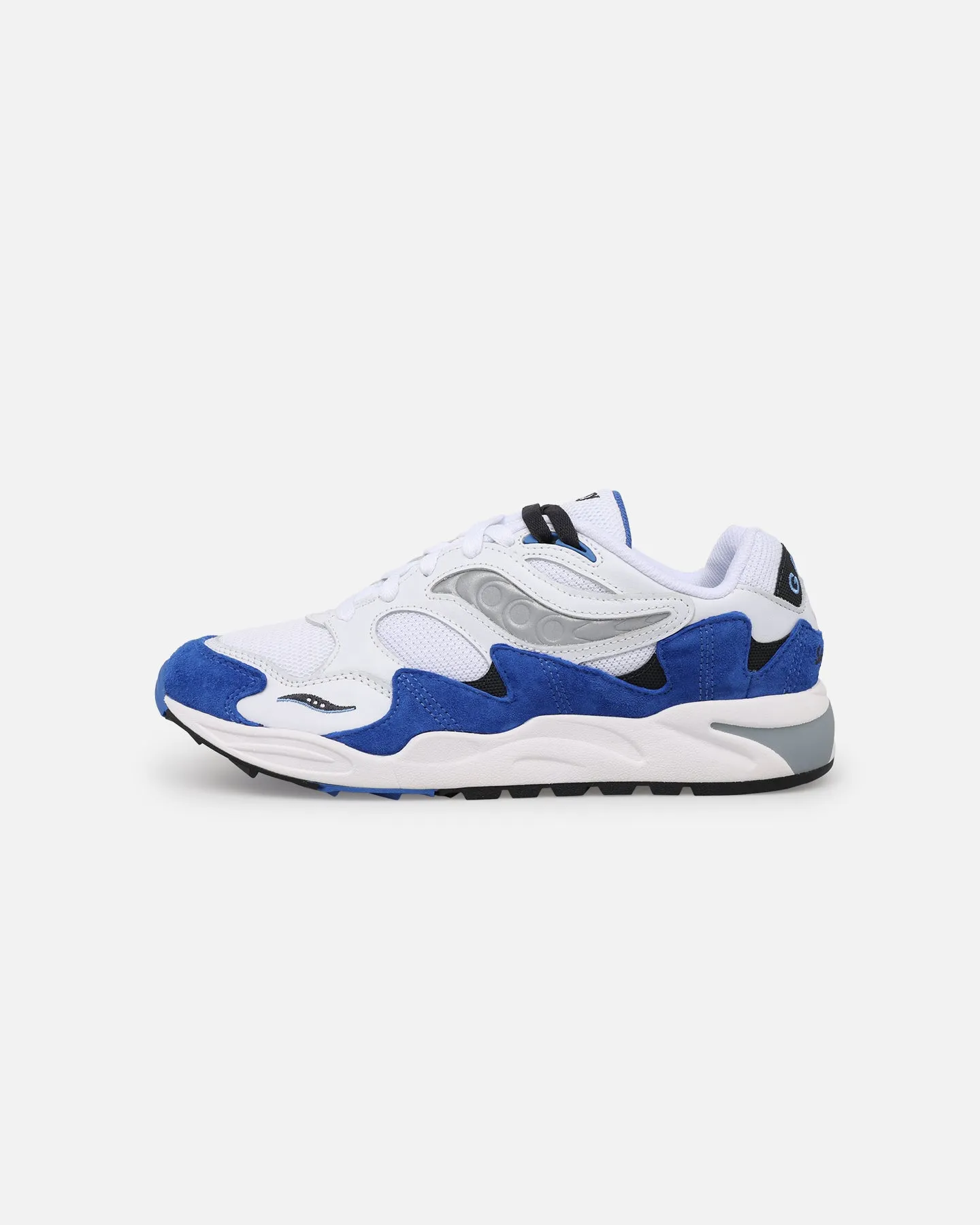 Saucony Grid Shadow 2 White/Blue Luggage Fit Baby Soft