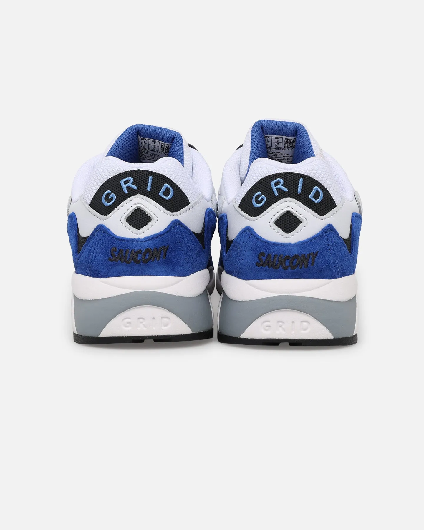 Saucony Grid Shadow 2 White/Blue Flexible Fit Bright Neon