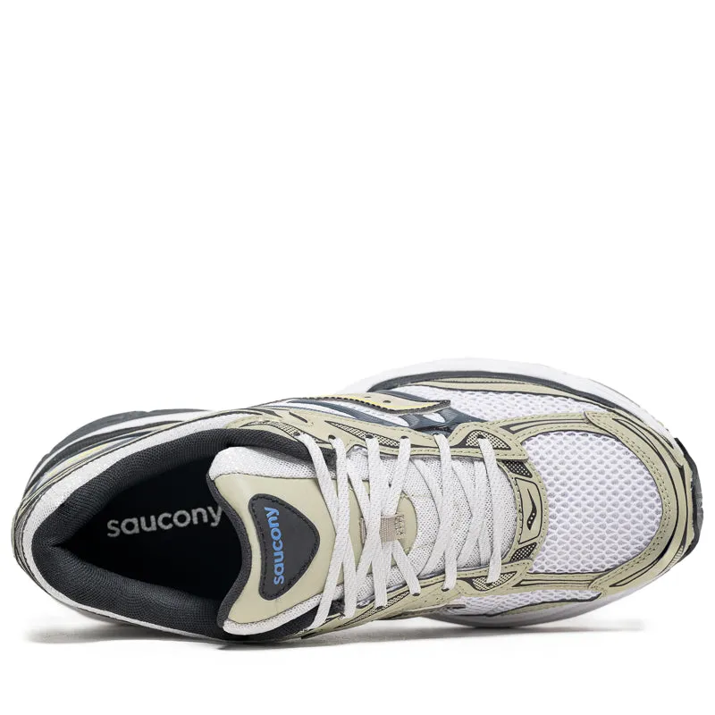 Saucony Progird Omni 9 - White/Gold Supportive Heel Temperature Regulating Lining