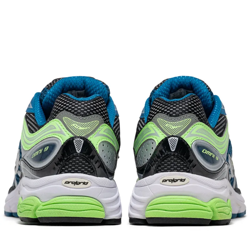 Hyper Elastic Platform Saucony Progrid Omni 9 - Blue/Lime