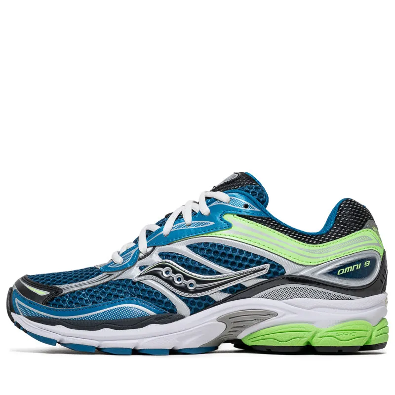 Saucony Progrid Omni 9 - Blue/Lime Lightweight Outsole