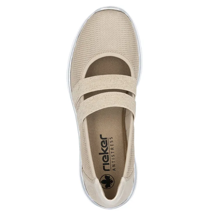 Meadow Path Family Hike Womens Rieker Nikita 81 in Lehm/Ginger/Muschel