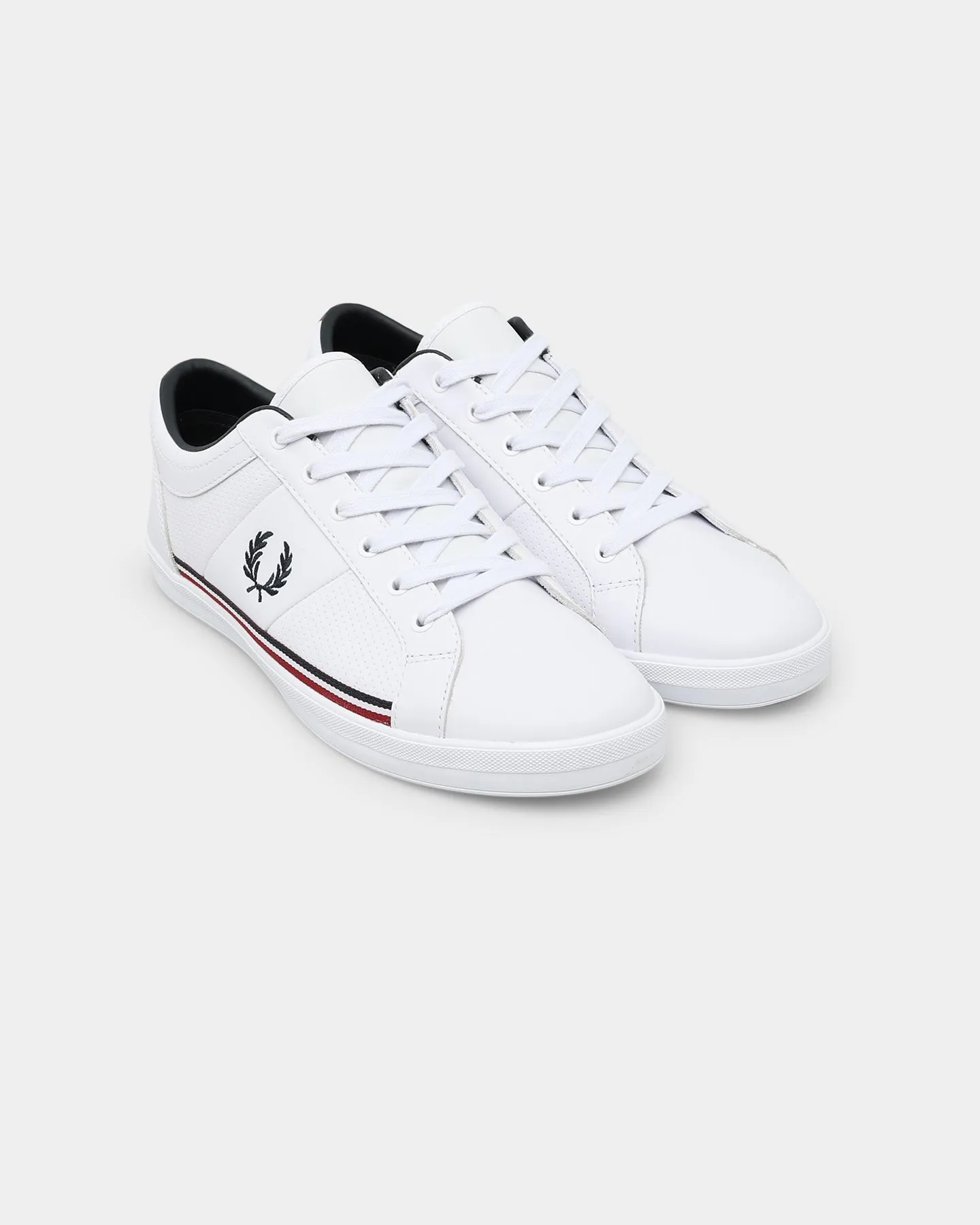 Stage Glow Reinforced Seams Fred Perry Baseline White