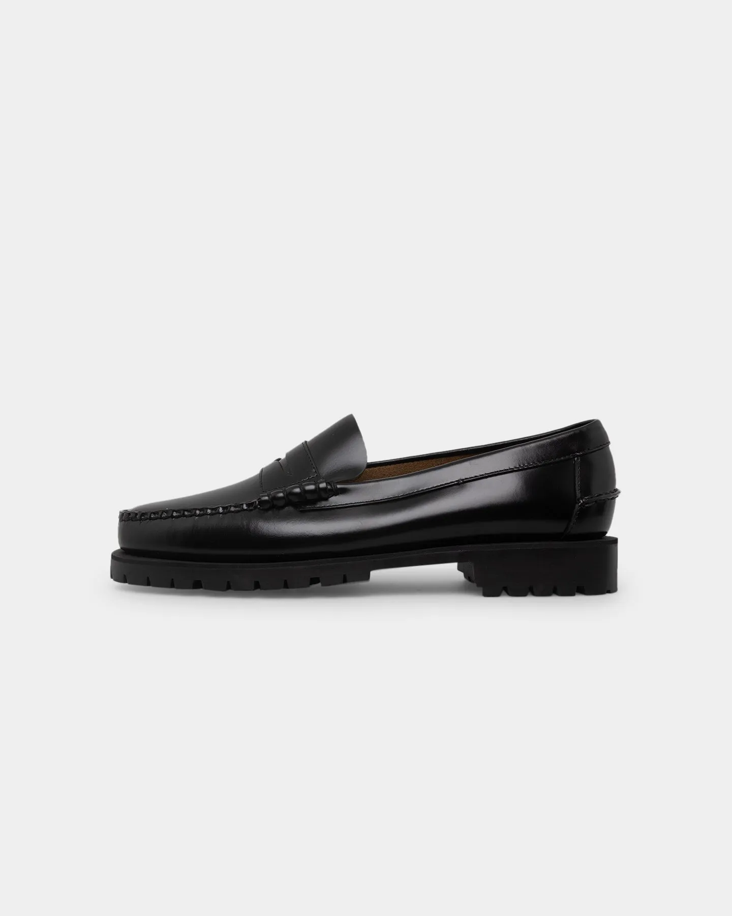 Sebago Dan Lug Black Wool Warm Dinner Look