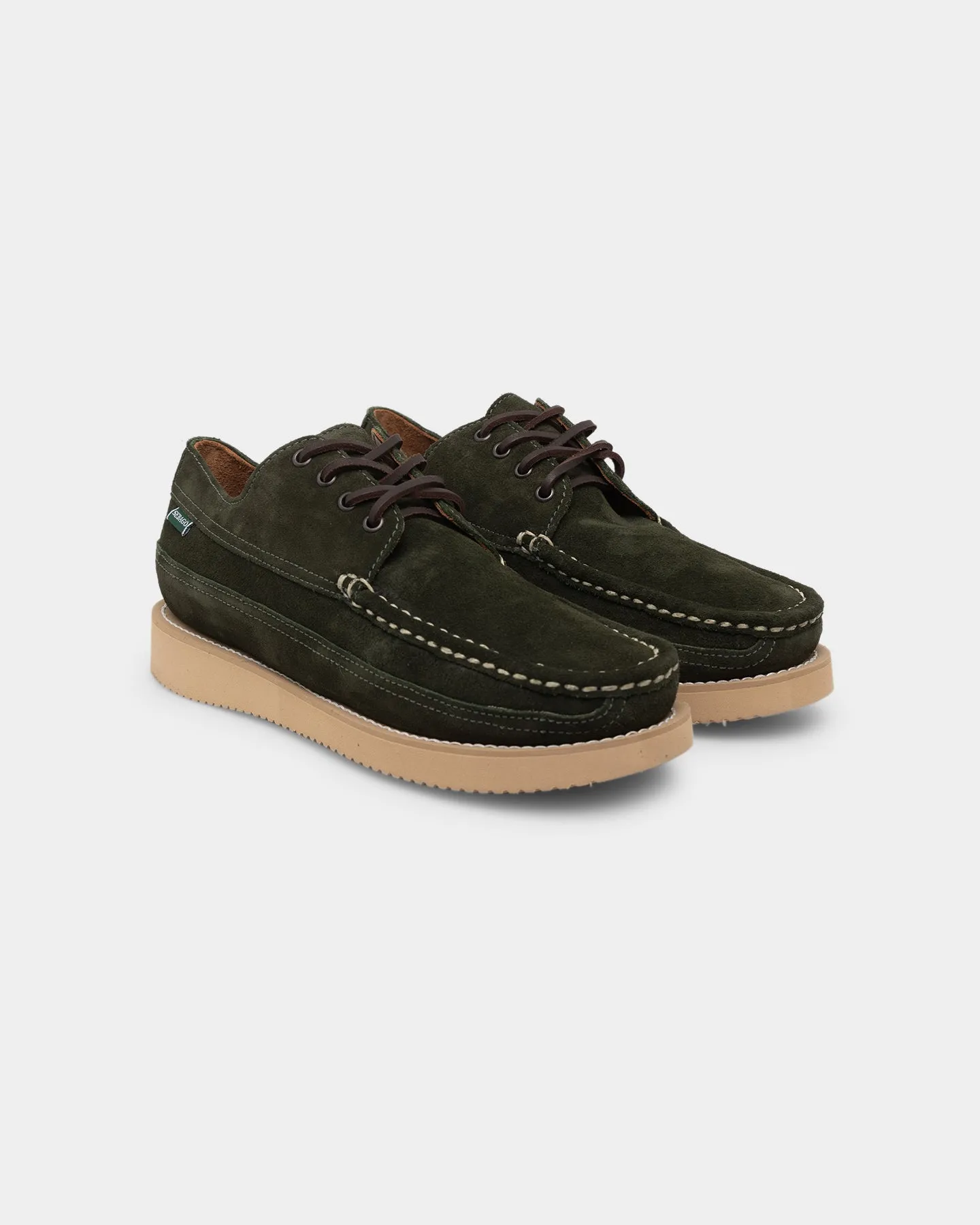 Sebago Makwa Suede Green Family Fit Bright Neon
