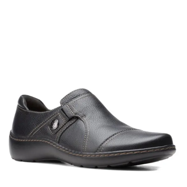 Air Soft Outdoor Footwear Womens Clarks Cora Poppy Black