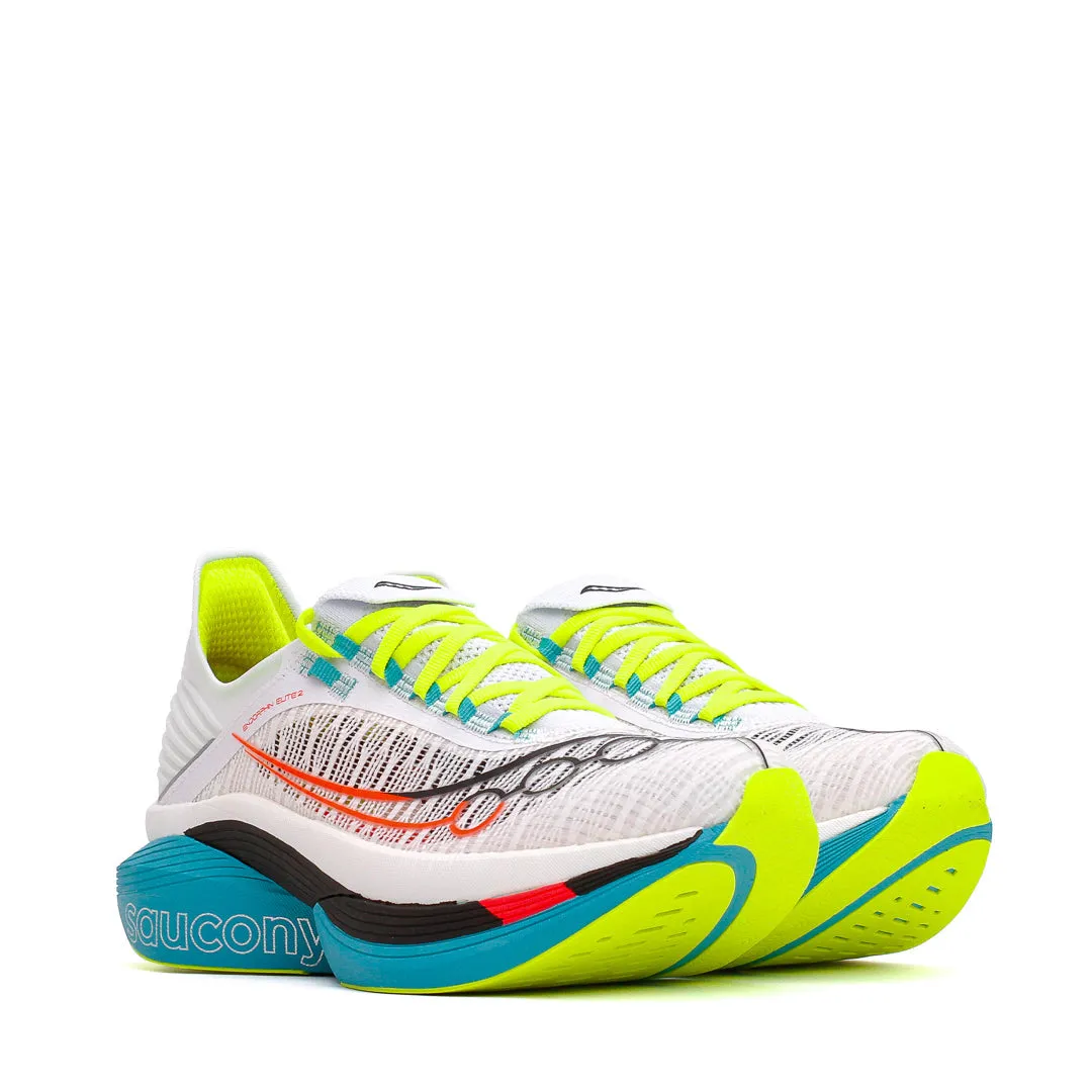 smooth - sole shoes Saucony Men Endorphin Elite 2 White Mutant S30994-97