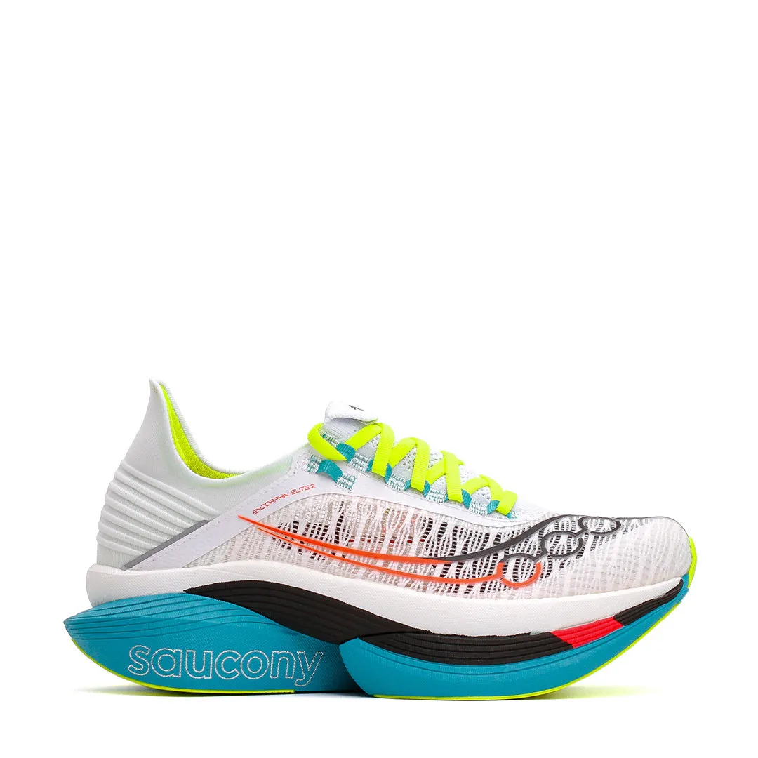 pastel - colors Power training Saucony Men Endorphin Elite 2 White Mutant S30994-97