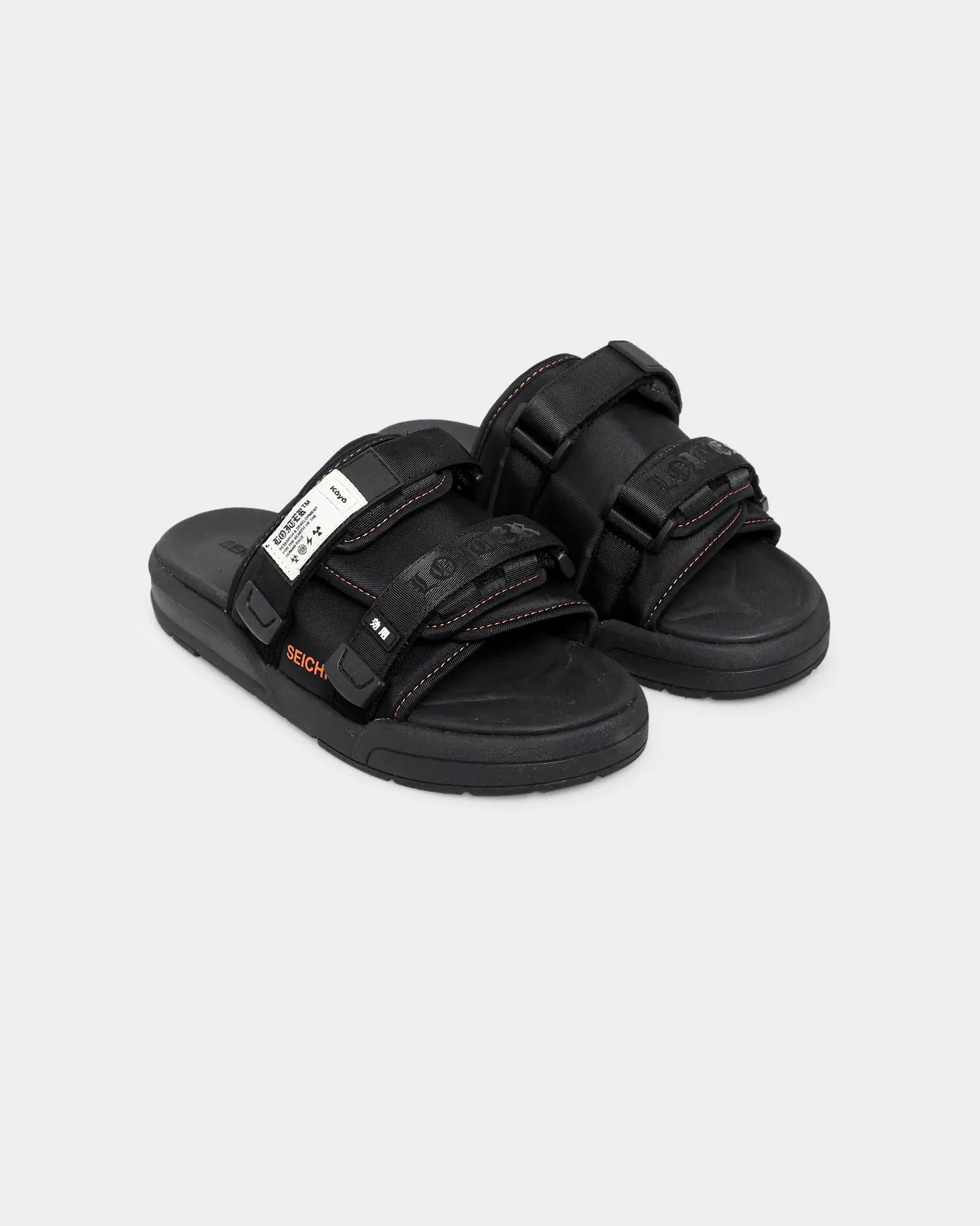 Comfort Heel Seichi X Loiter Koyo Slides Black/Orange