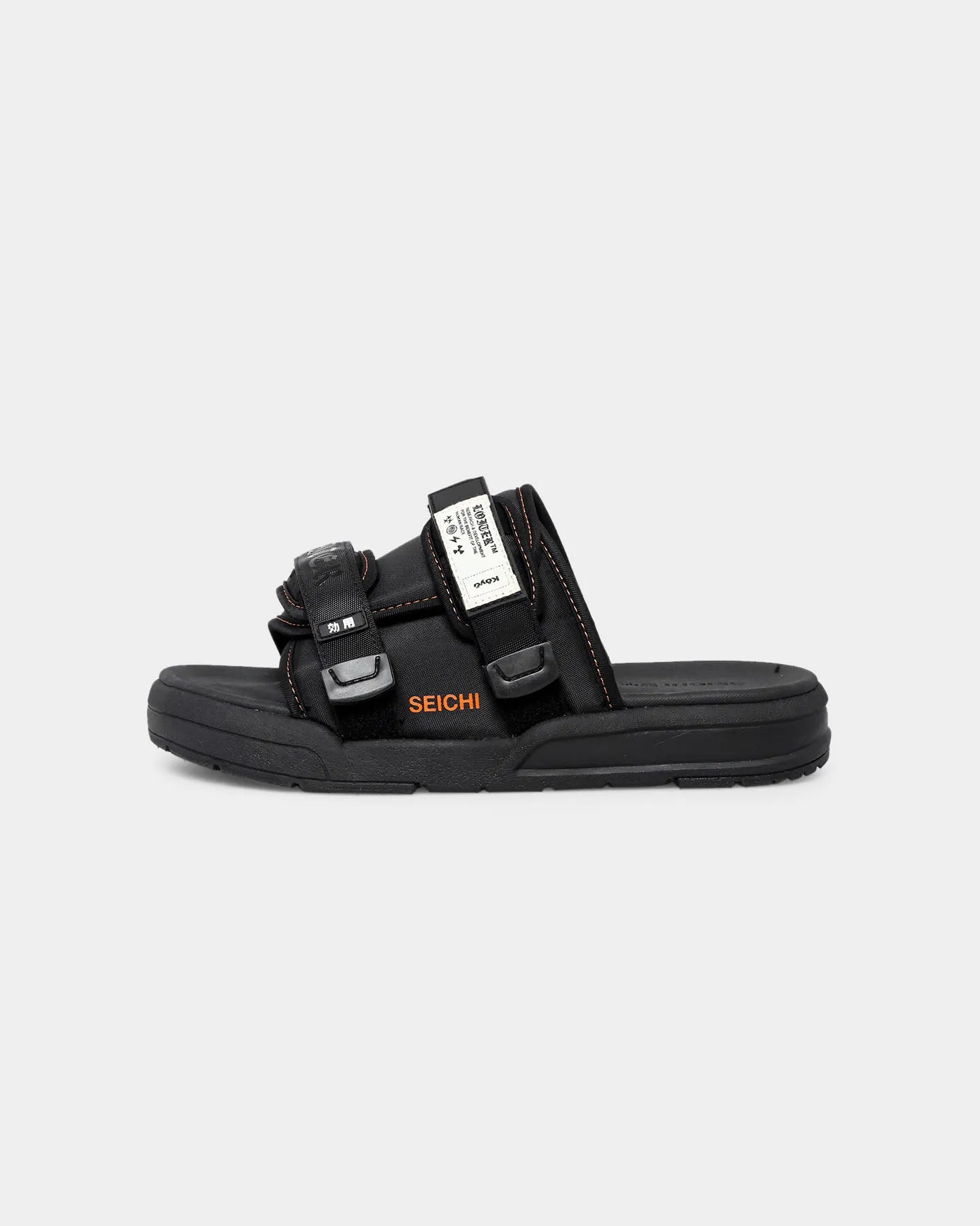 Seichi X Loiter Koyo Slides Black/Orange Quick Step ergonomic
