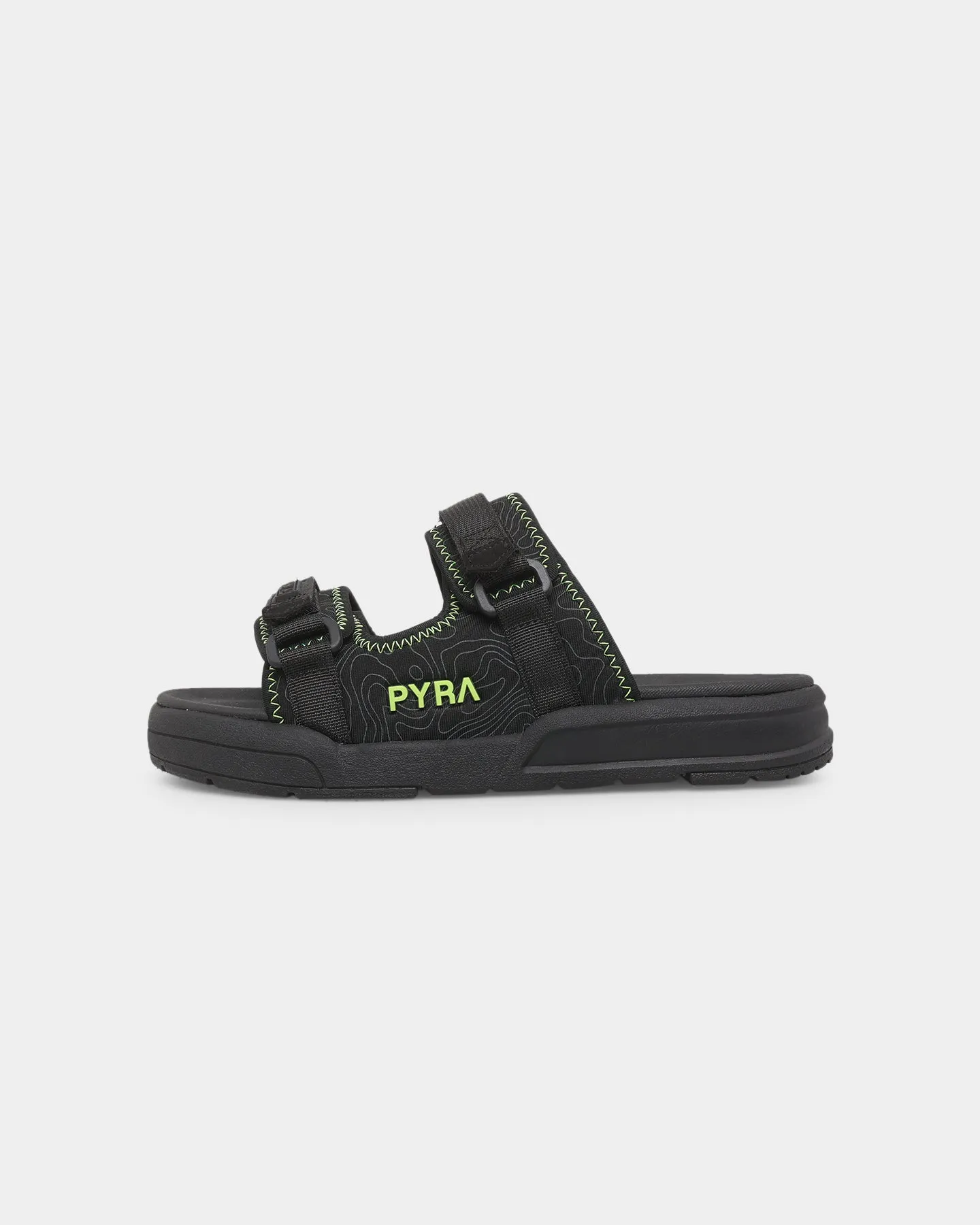 Comfort Padding Korean Trend Seichi X PYRA Sandoru Ni Slides Black/Volt