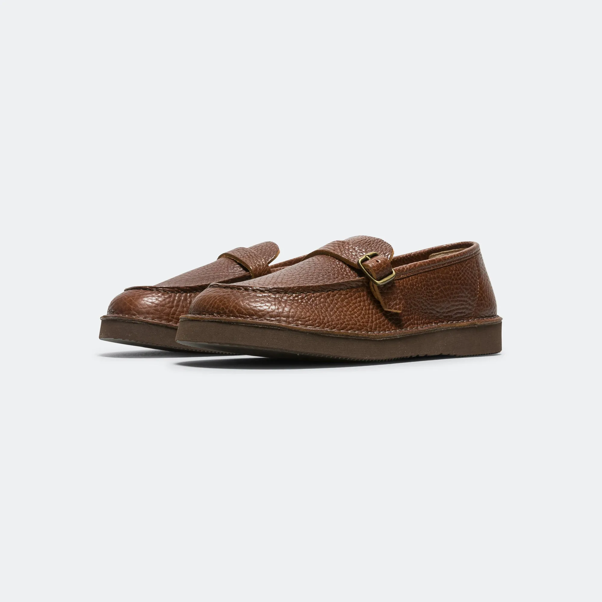 Sevres Loafer - Brown Grip Enhancing Pattern Thermoplastic Reinforcement