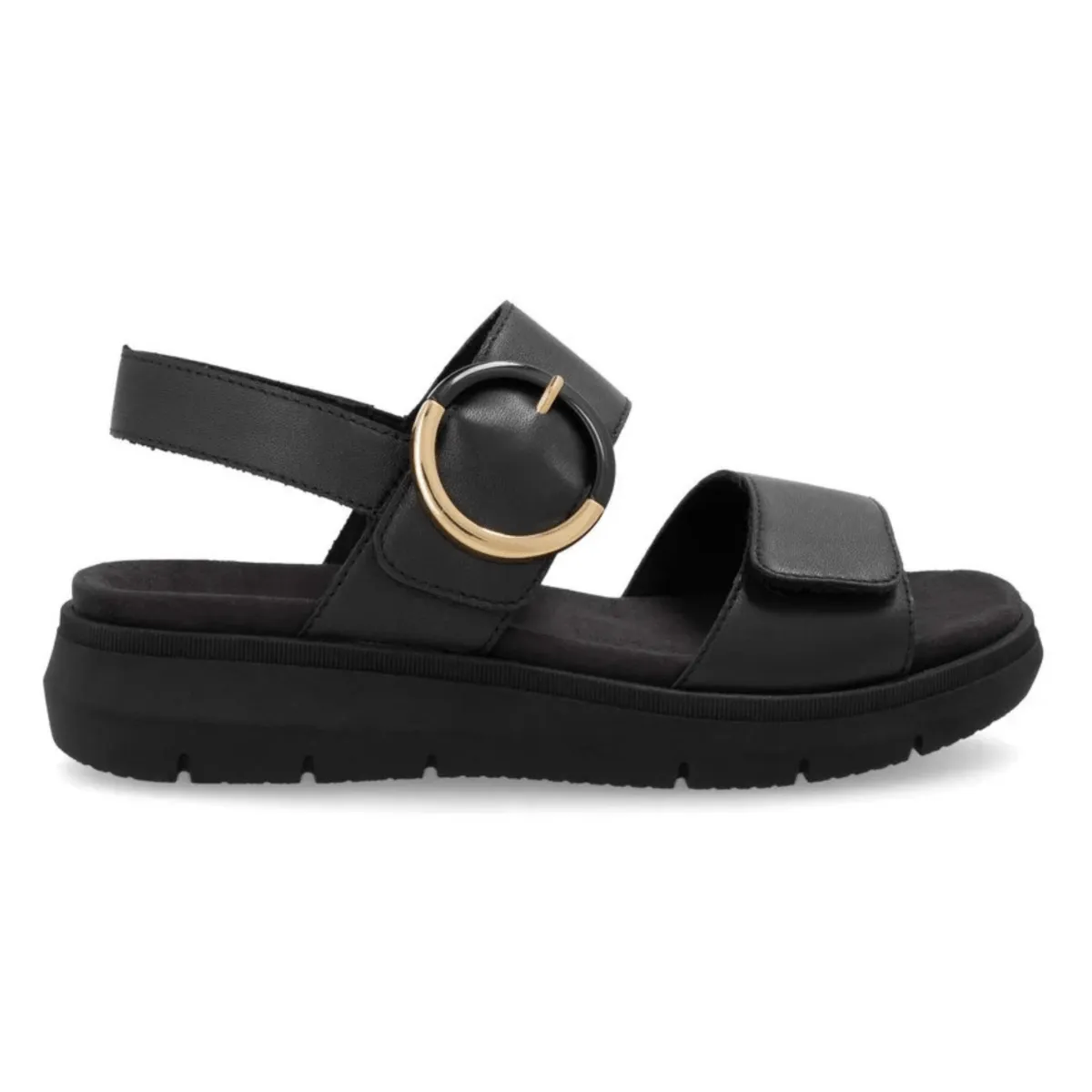 Power Step Rieker Women's D2K50-00 Jocelyn Black Leather