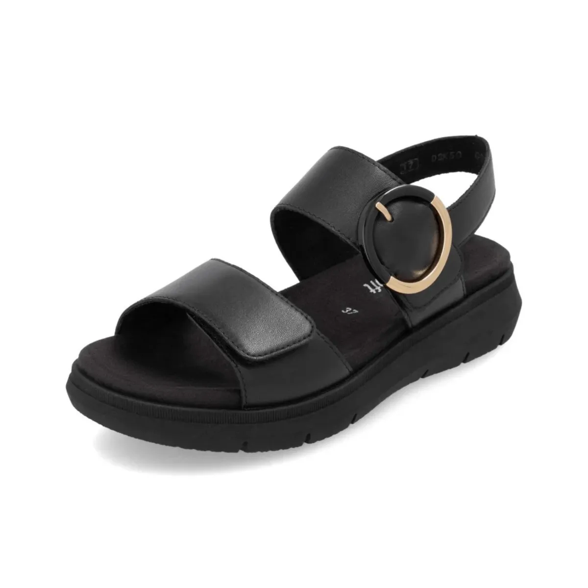 Rieker Women's D2K50-00 Jocelyn Black Leather Split Leather Control Edge