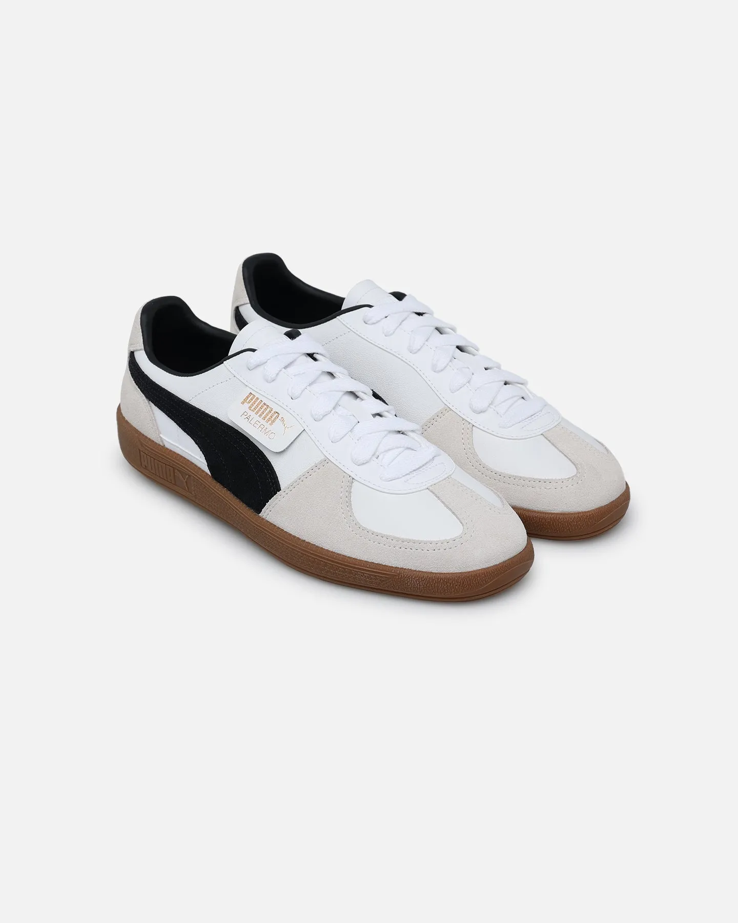 zipper Gel Soft Puma Palermo Leather Sneakers Puma White