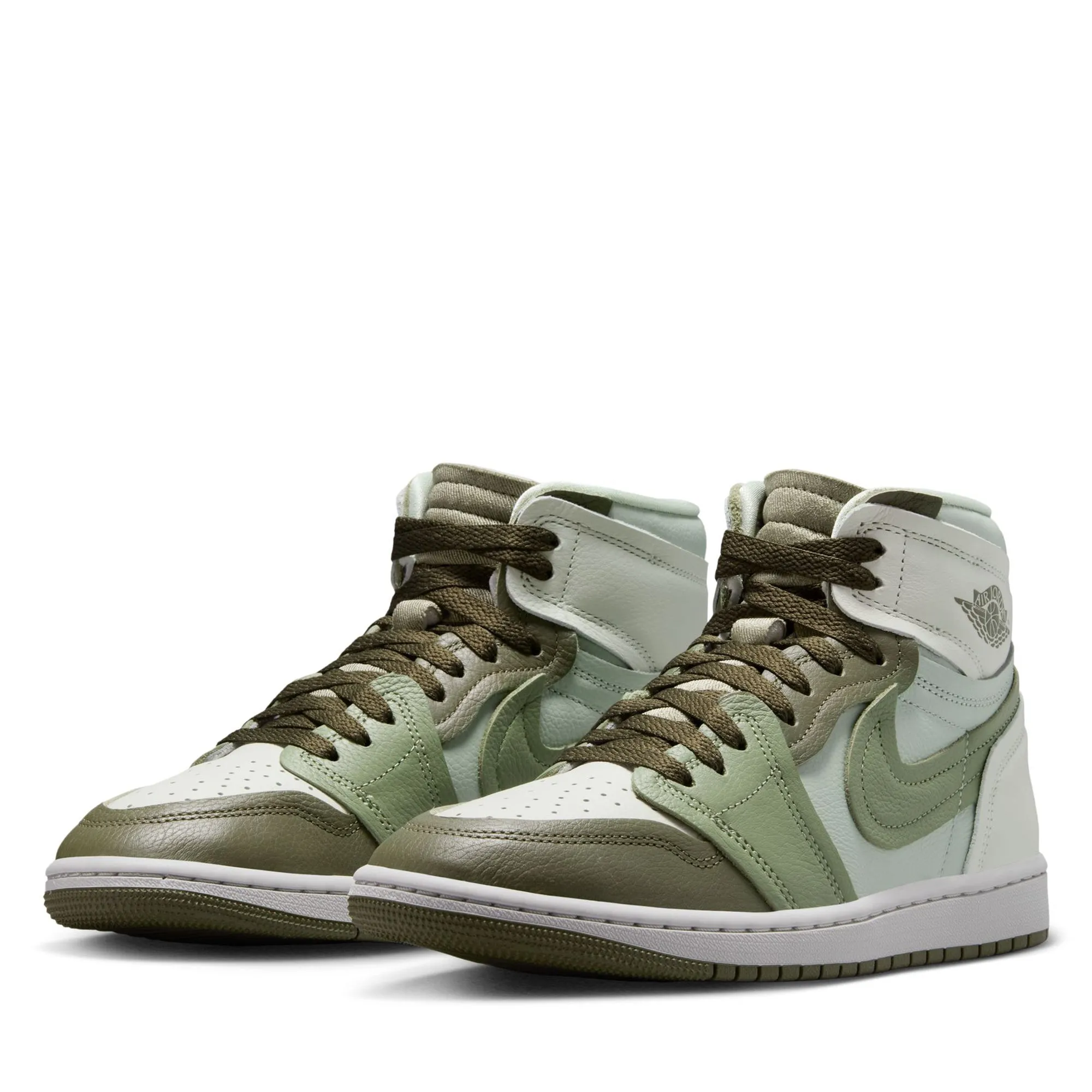 OdorResistant Run Grip Women's Air Jordan 1 High Method of Make - Medium Olive/Oil Green