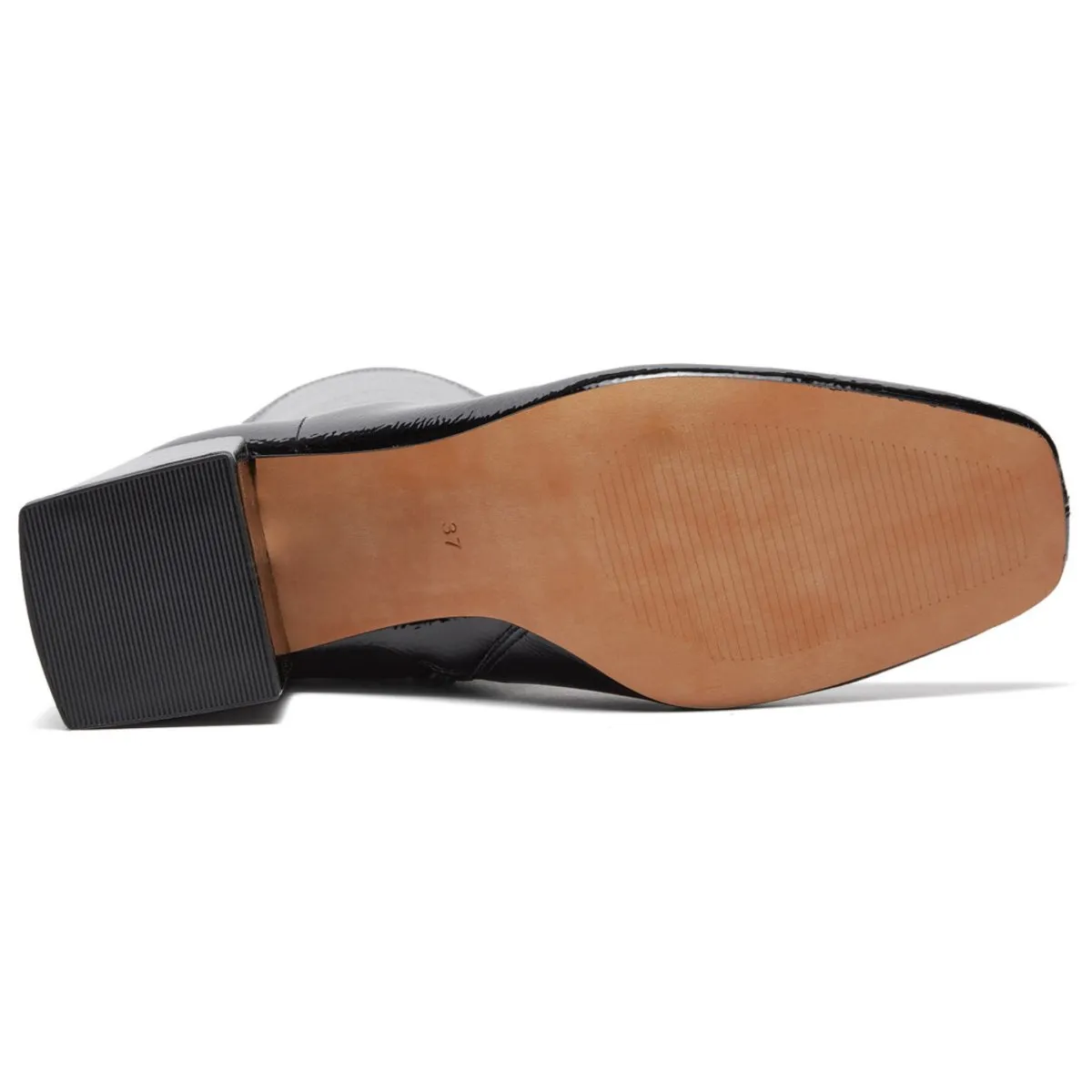 Shock Step Silent D Women's Carina Black Crinkle Patent