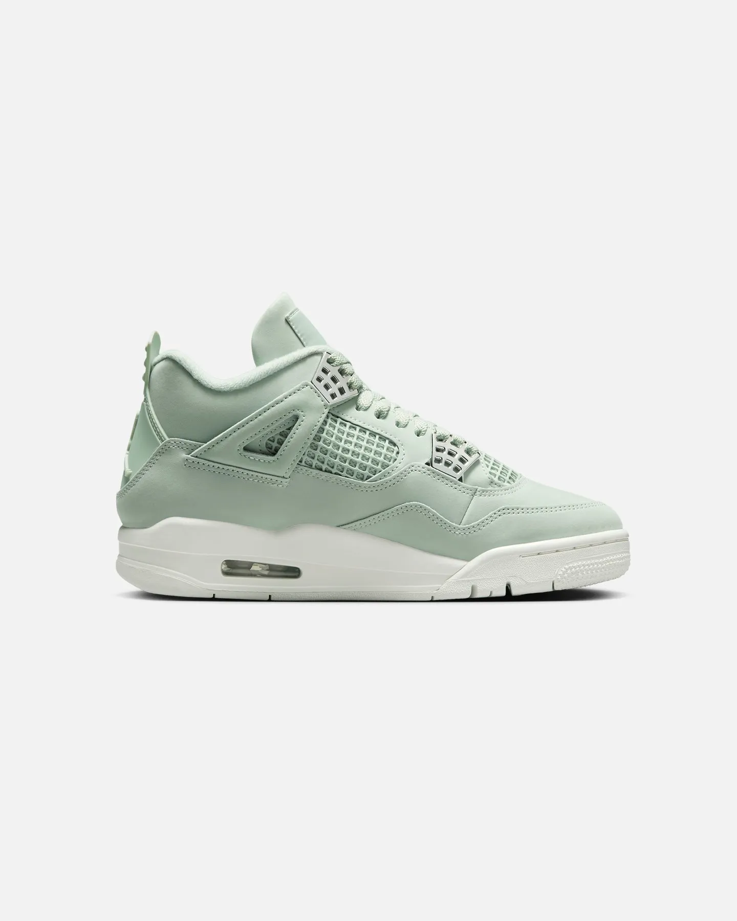 Jordan Women's Air Jordan 4 Retro "Seafoam" Seafoam school students' loafers Moisture-wicking