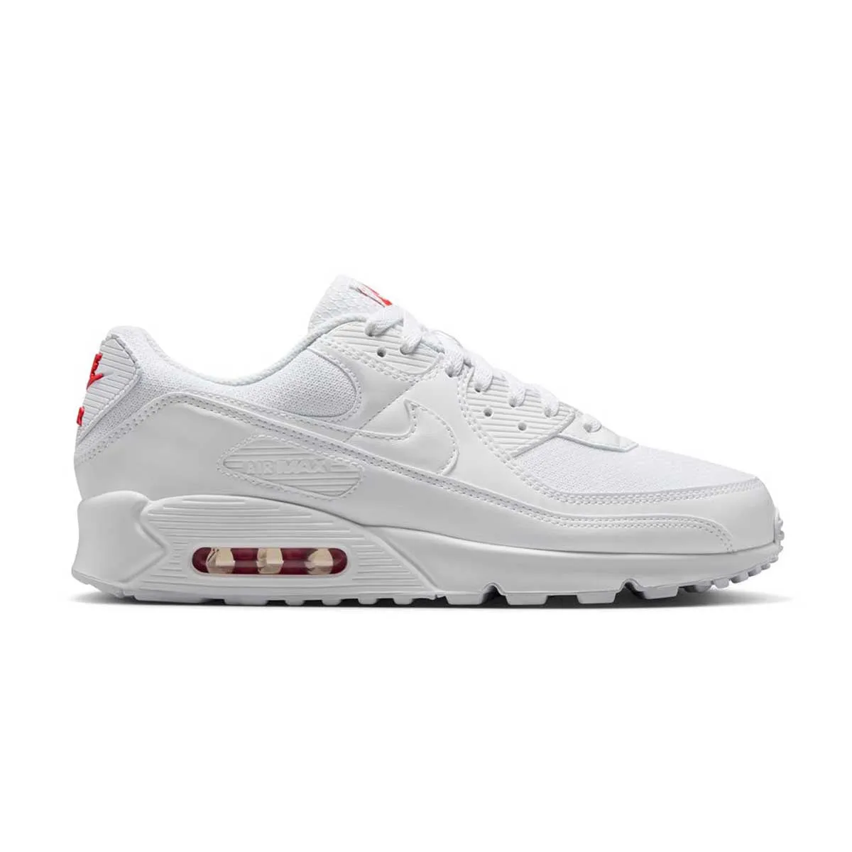 Gloss Mood Synthetic Air Max 90 'White Light Crimson'