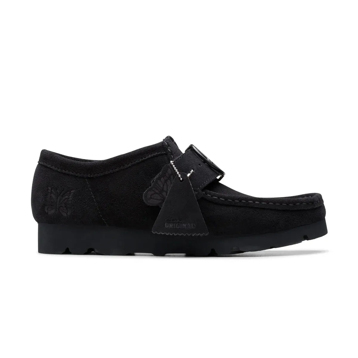   NEEDLES Walla Strap Low 'Black Suede' Step Tall