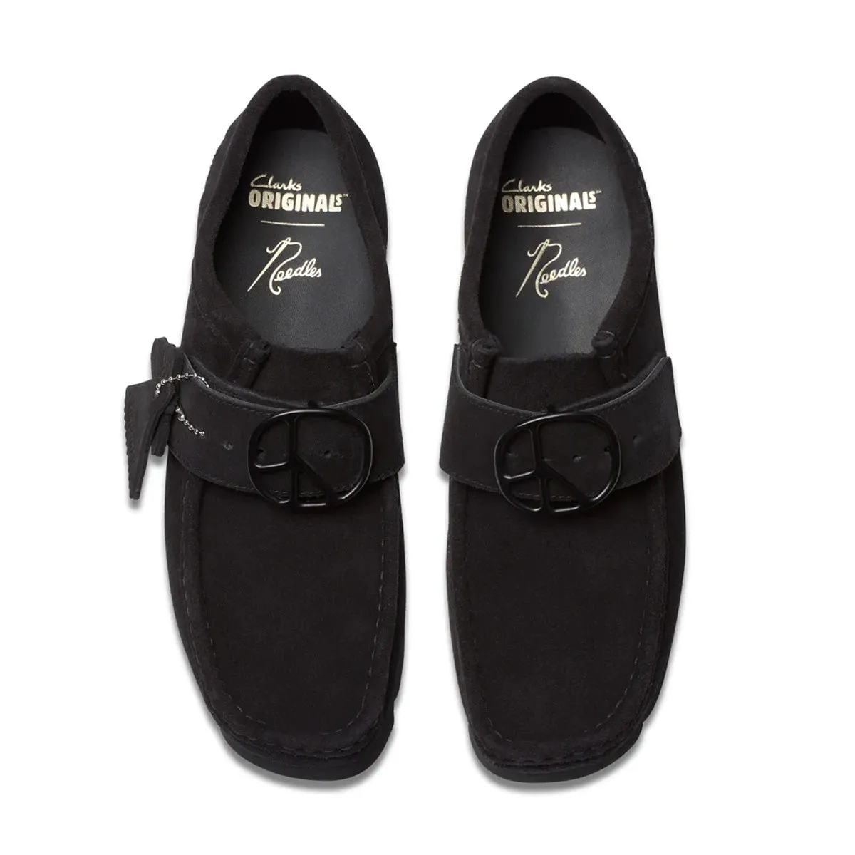   NEEDLES Walla Strap Low 'Black Suede' safety wear sole