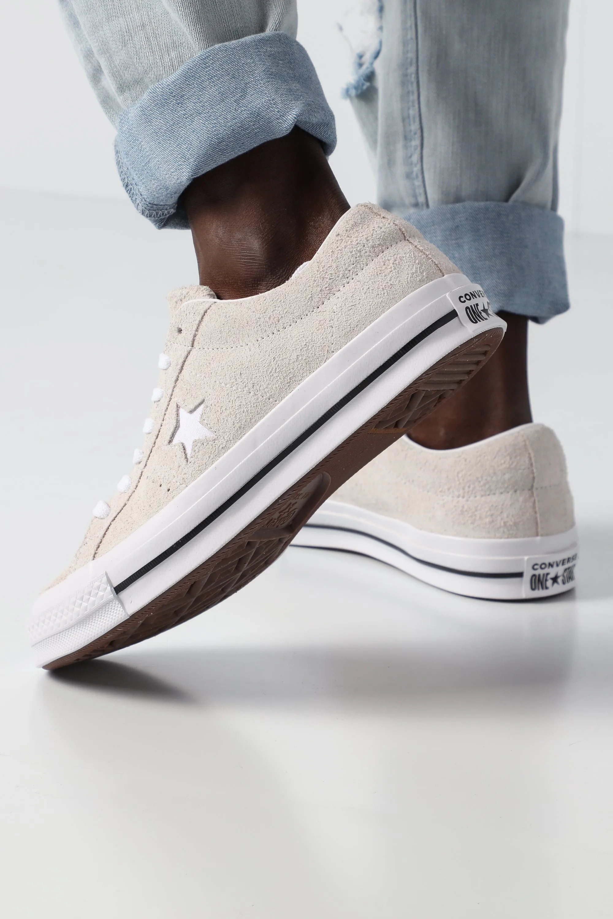 Digital Run Converse One Star Vintage Suede Low White/Black