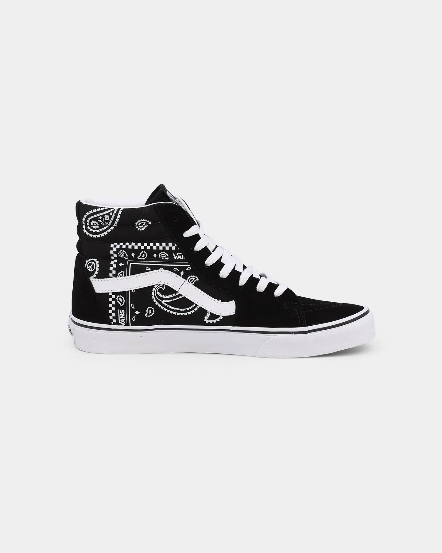Sport Life Fairy Step Vans SK8-HI 'Peace Paisley' Black/True White