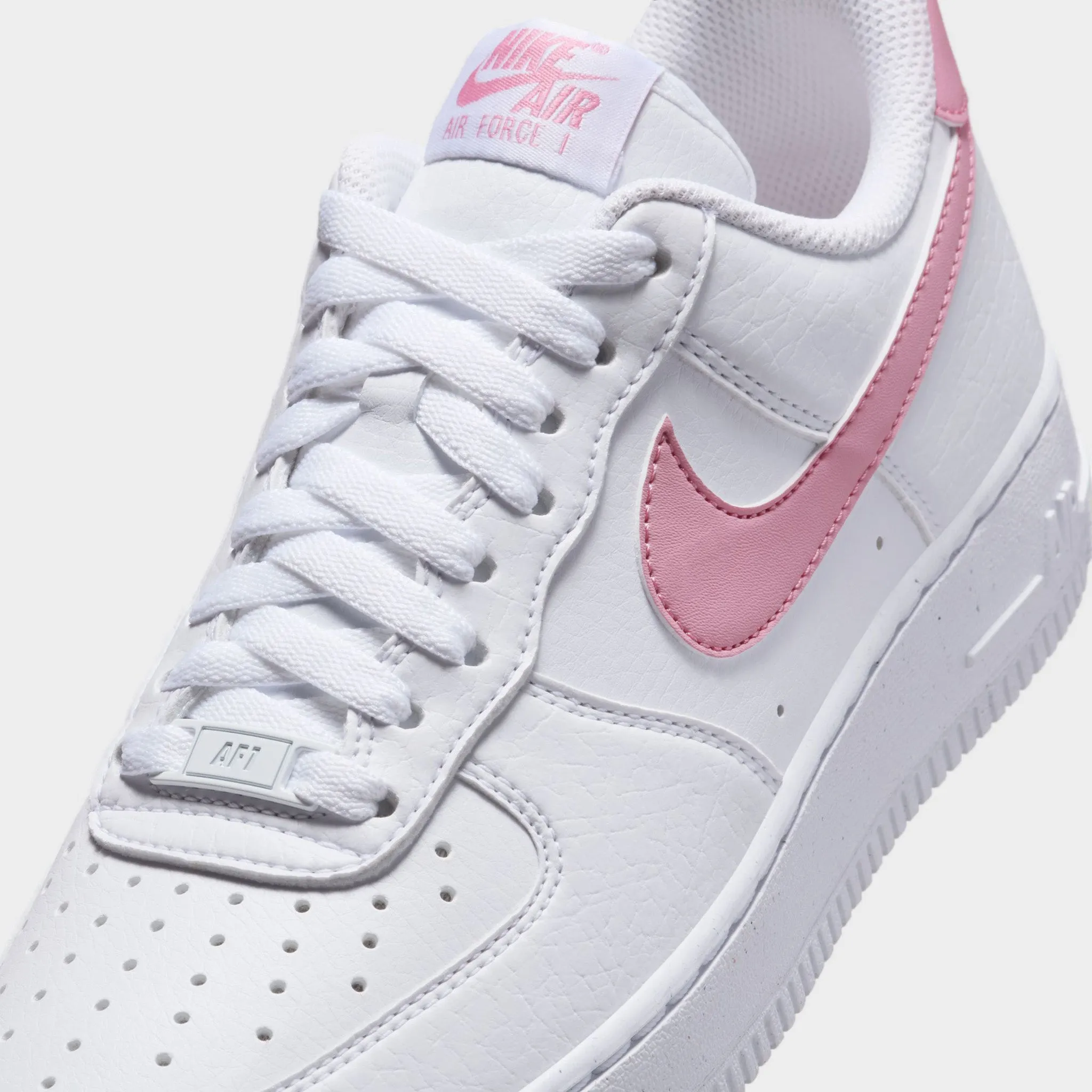 Zip Fast Stretchable Material Nike Women's Air Force 1 '07 Next Nature White / Elemental Pink