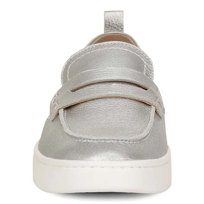 Womens Vionic Uptown in Silver Flat Style