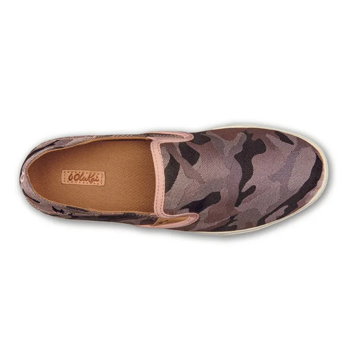 Womens Olukai Pehuea Pa'i Soft Pink/Ke Au Camo Leather   upper