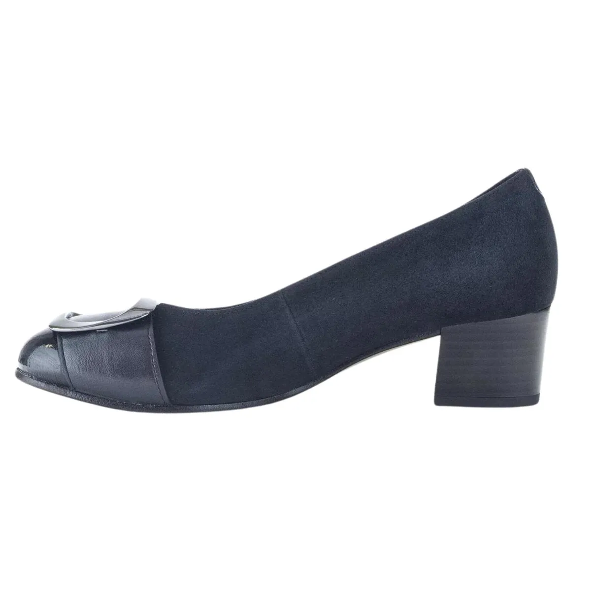 Gabor Women's 52.222.36 Elegant Dark Blue Nubuck Urban Mode Easy Clean
