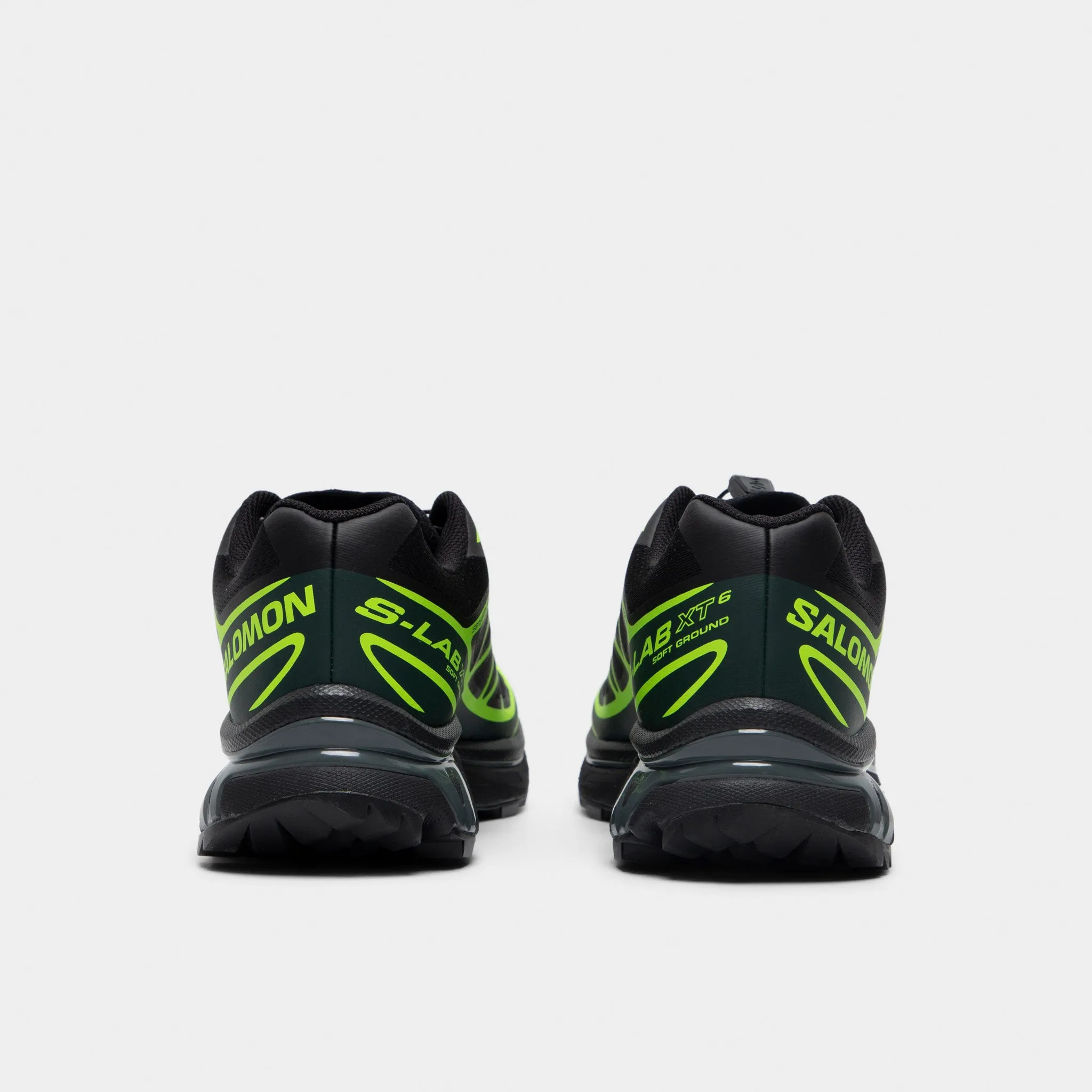 Airport Run Salomon XT-6 Black / Ponderosa Green - Green Gecko