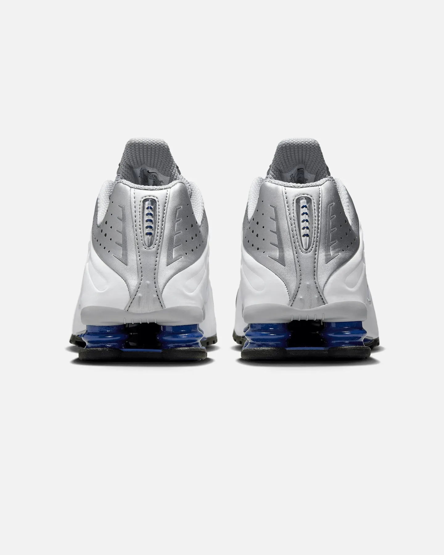velcro Neo Pop Nike Shox R4 White/White-Metallic