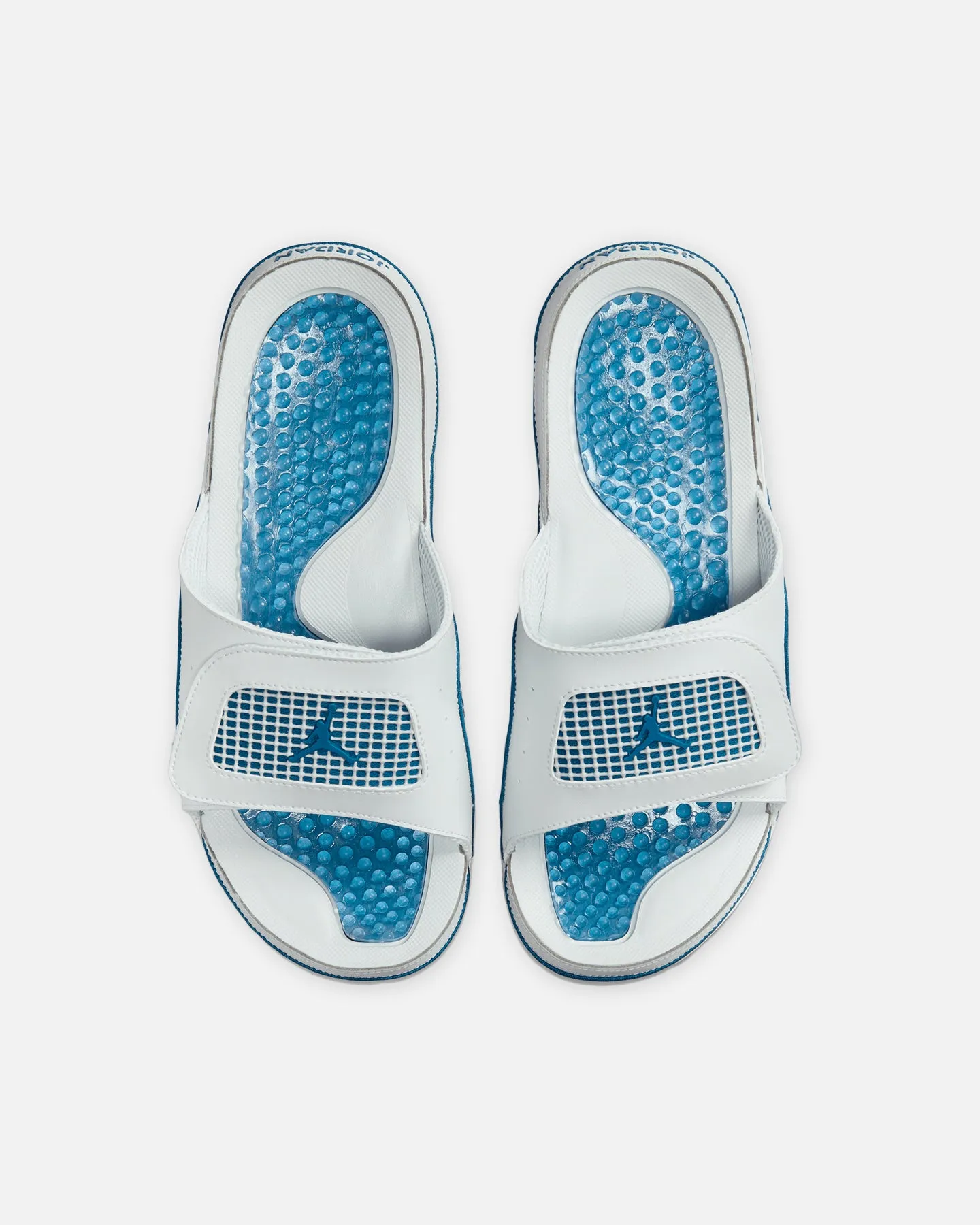 Jordan Hydro 4 Retro "MILITARY BLUE" Slides Off White/Indus Foam Base Durable Material