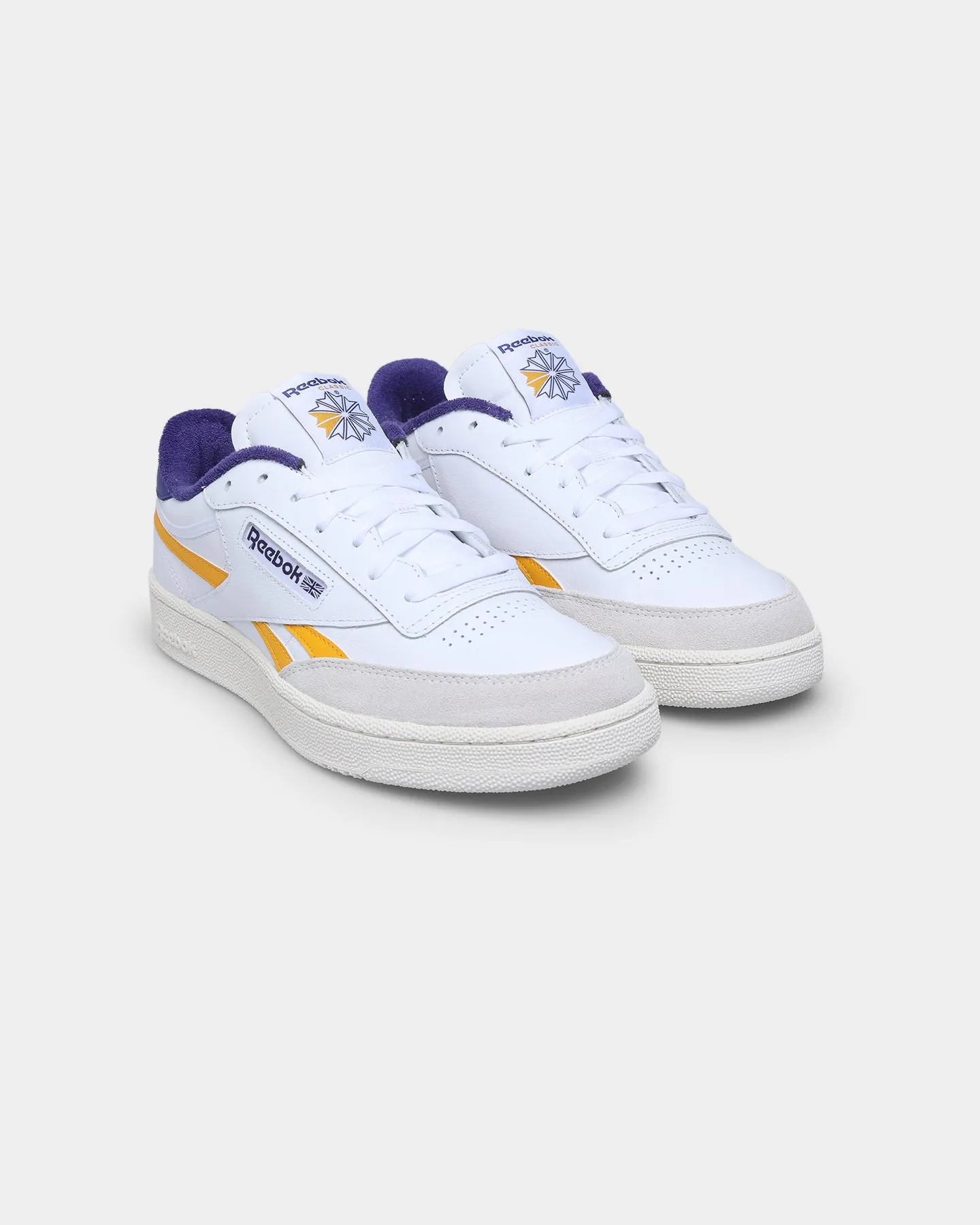 Reebok Club C Revenge White / Collegiate Gold / Bold Purple Stable Step Winter Chill